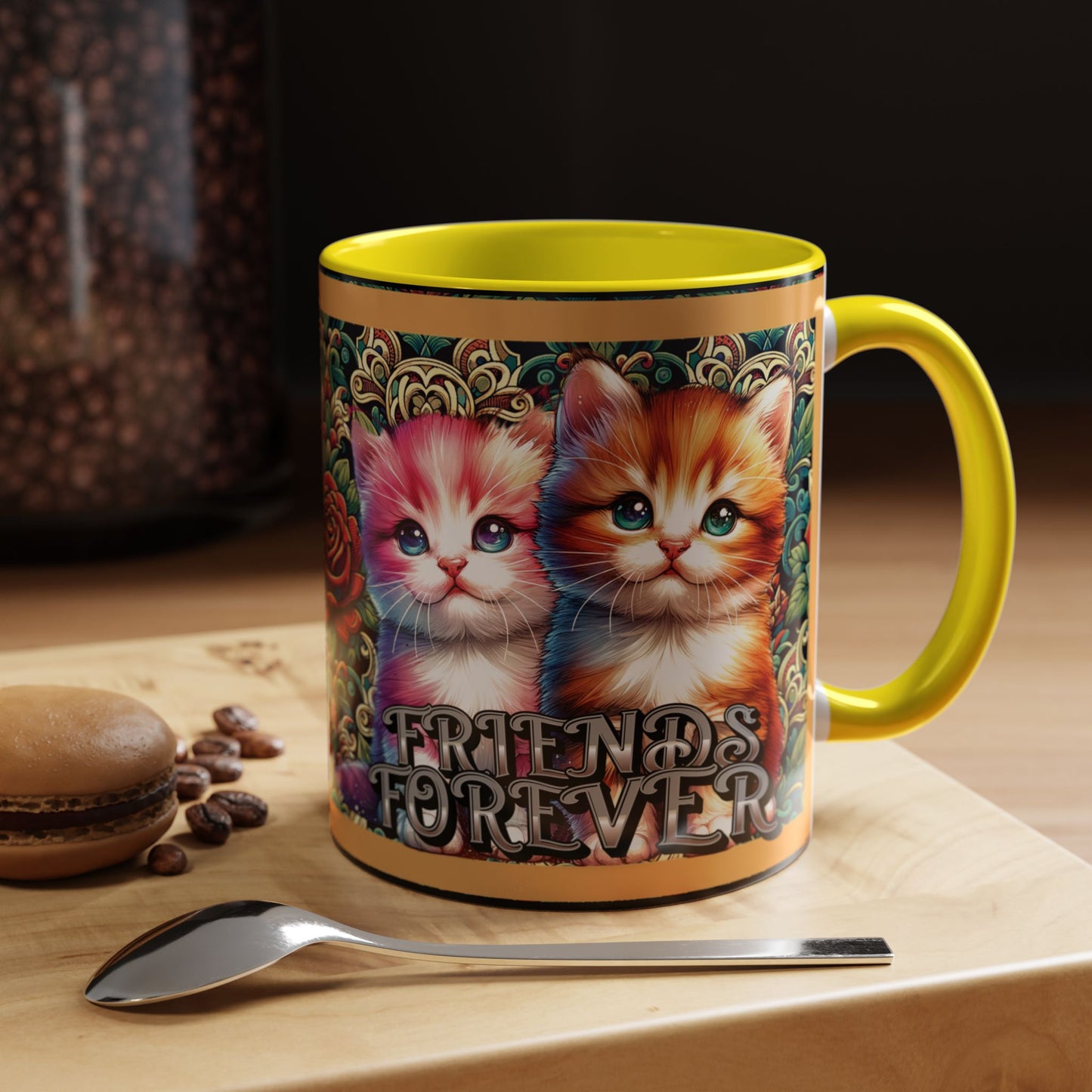 Coffee Mug Kittens Friends Forever