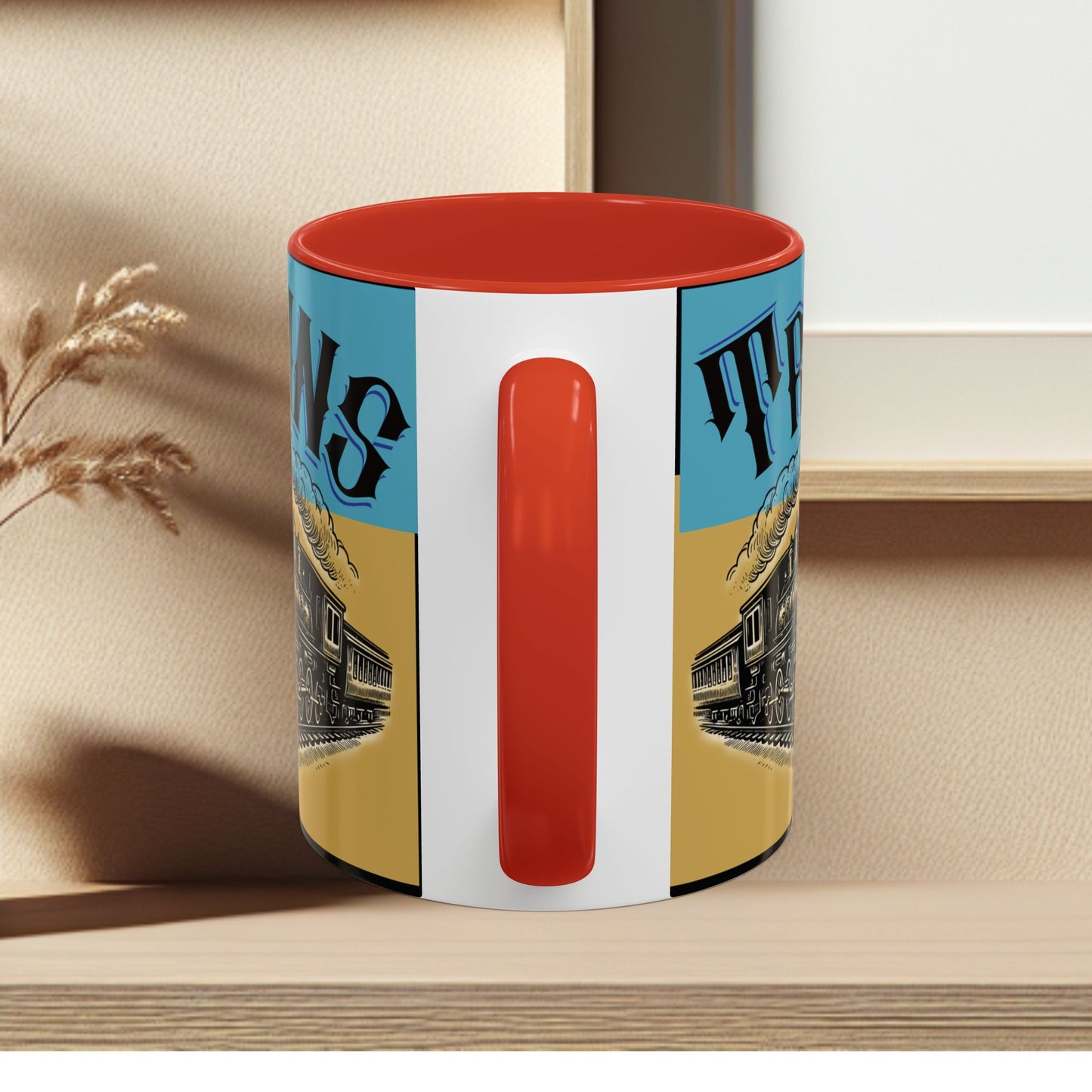 Mug-Trains Accent Coffee Mug