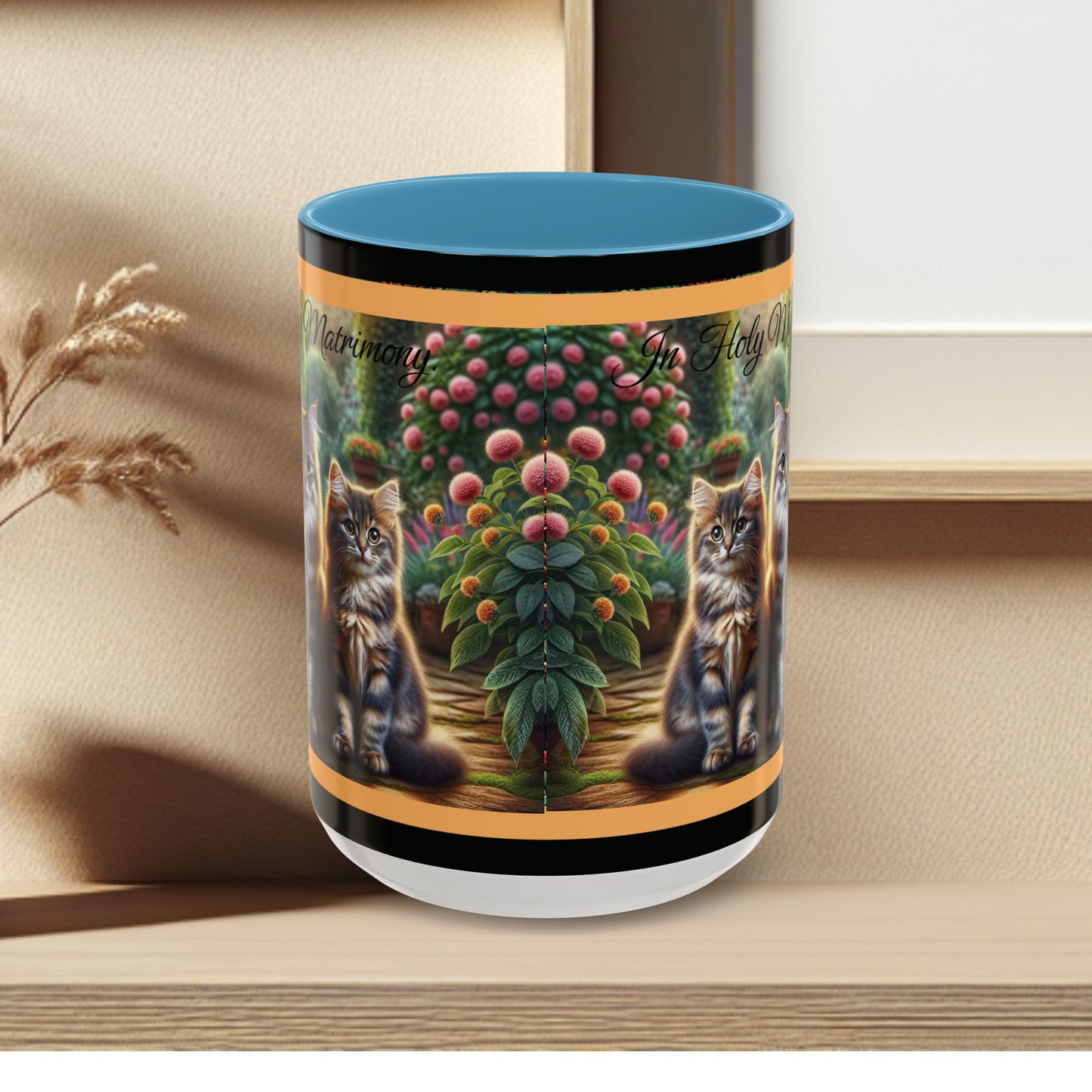 Coffee Mug Cat Wedding