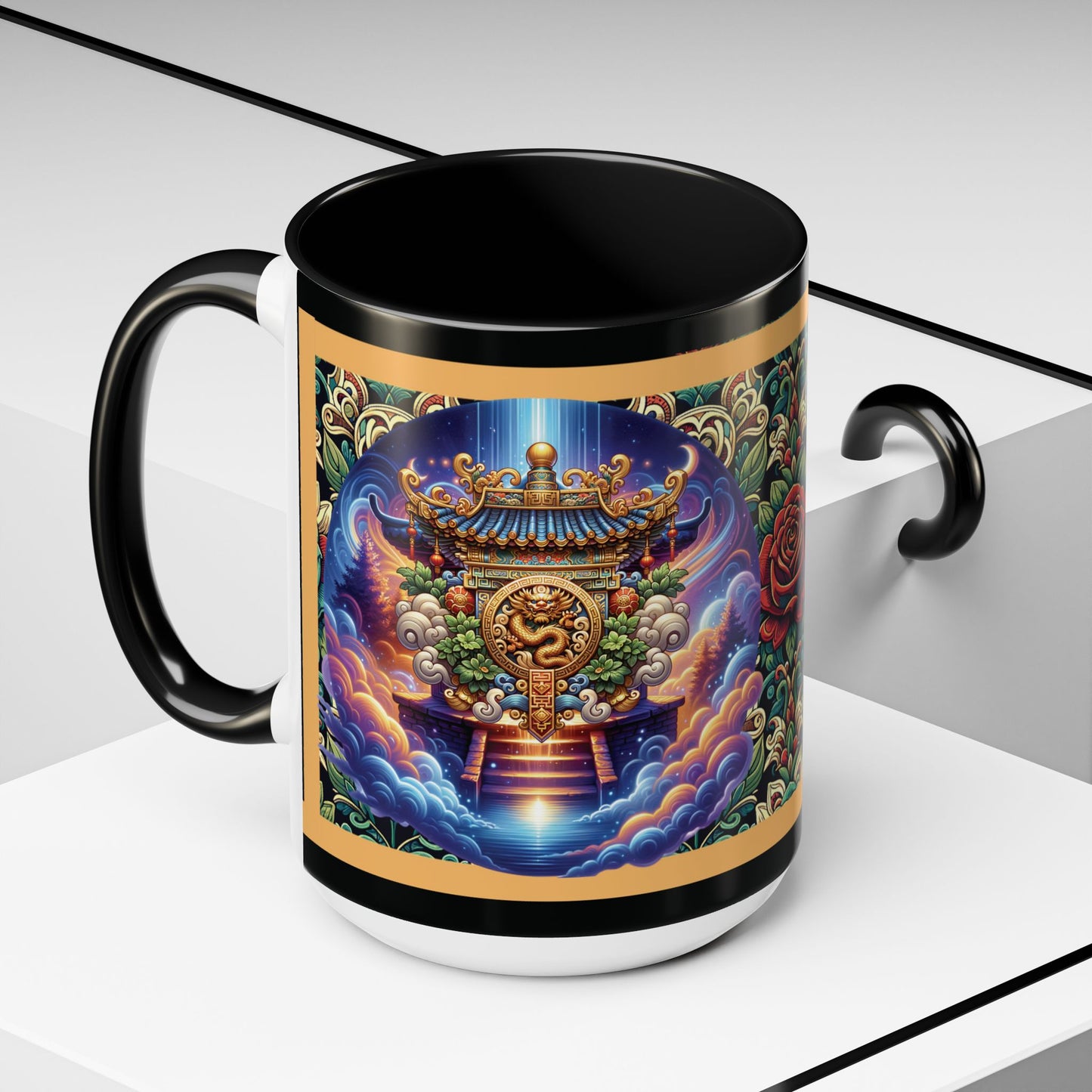 Mug Mystic Temple Rose Coffee Mug 11oz 15oz