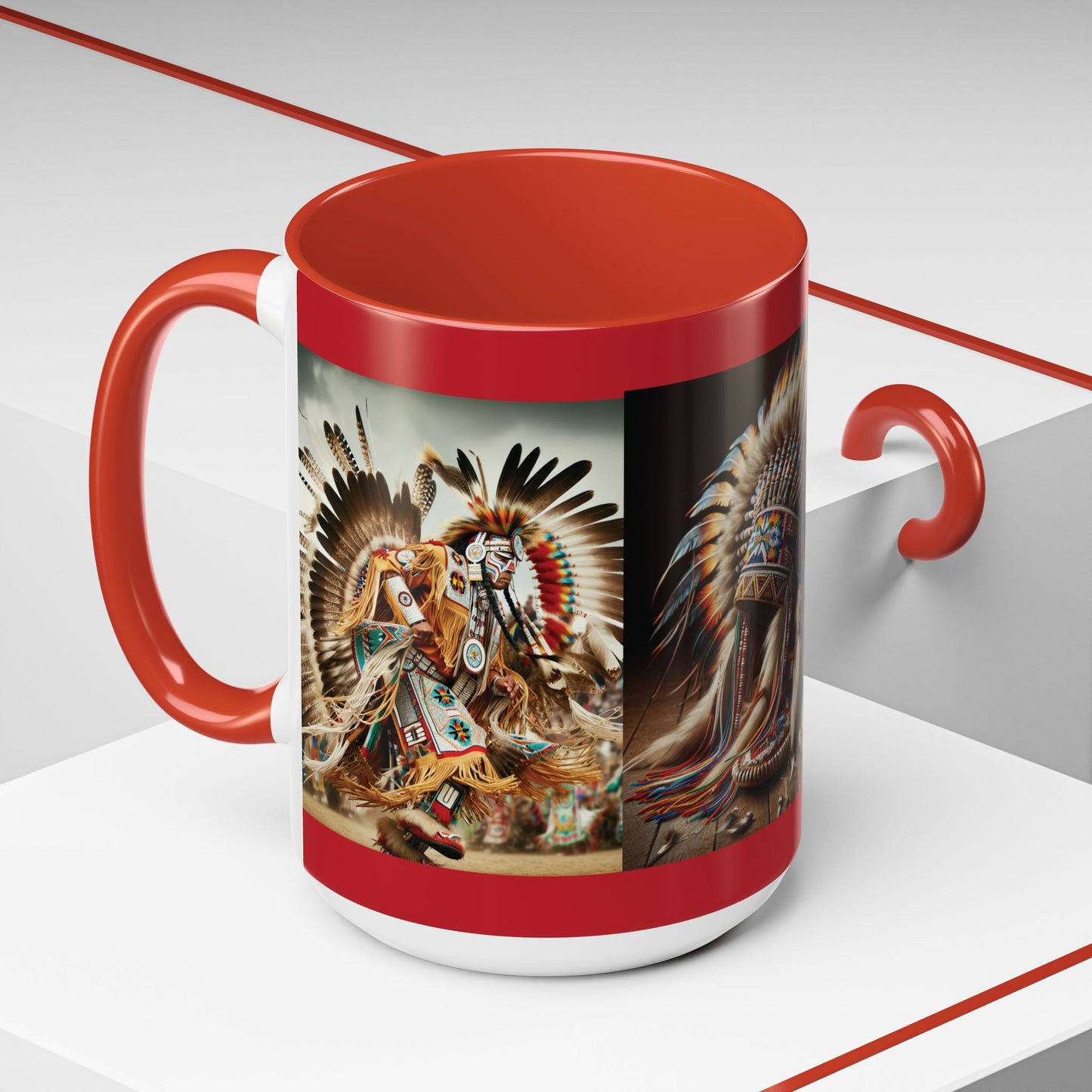Mug- Native Dancer - Coffee Mug (11 oz, 15 oz) (AOP)