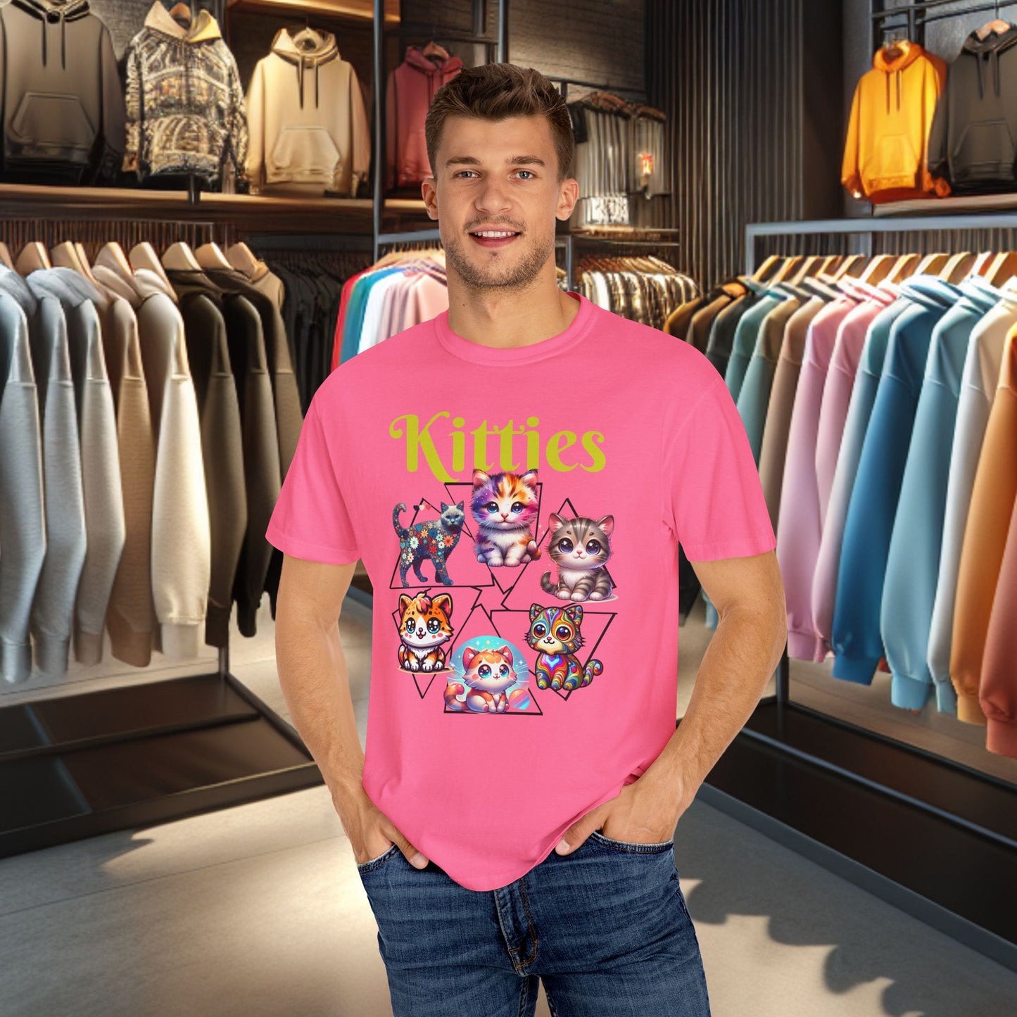 Kitties Unisex T-Shirt - Cat Lover's Gift, Cute Cats