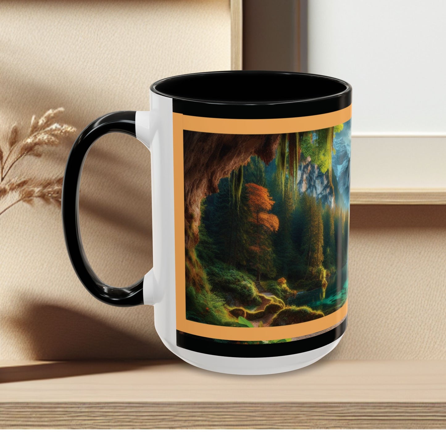 Mug: By the River-Accent Coffee Mug (11oz, 15oz)