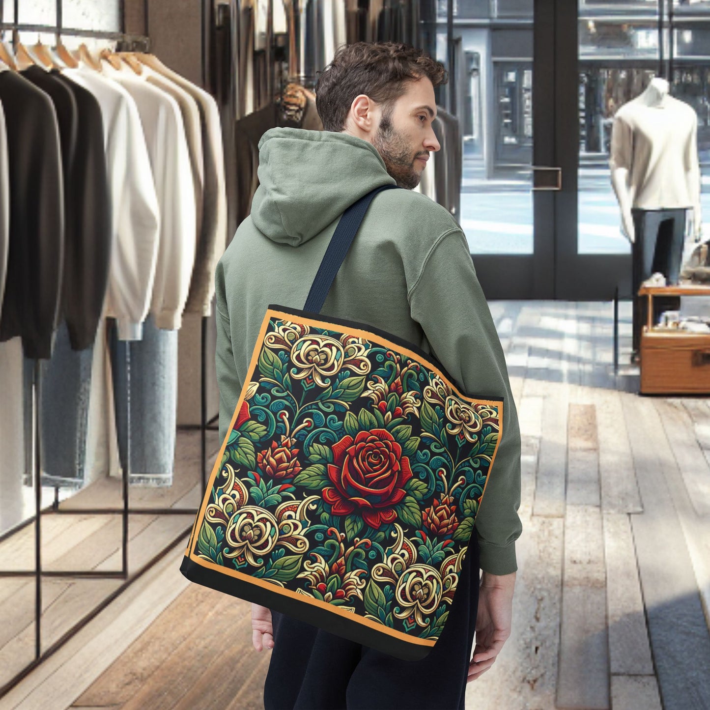 Tote Bag-Rose Garden -Tote Bag