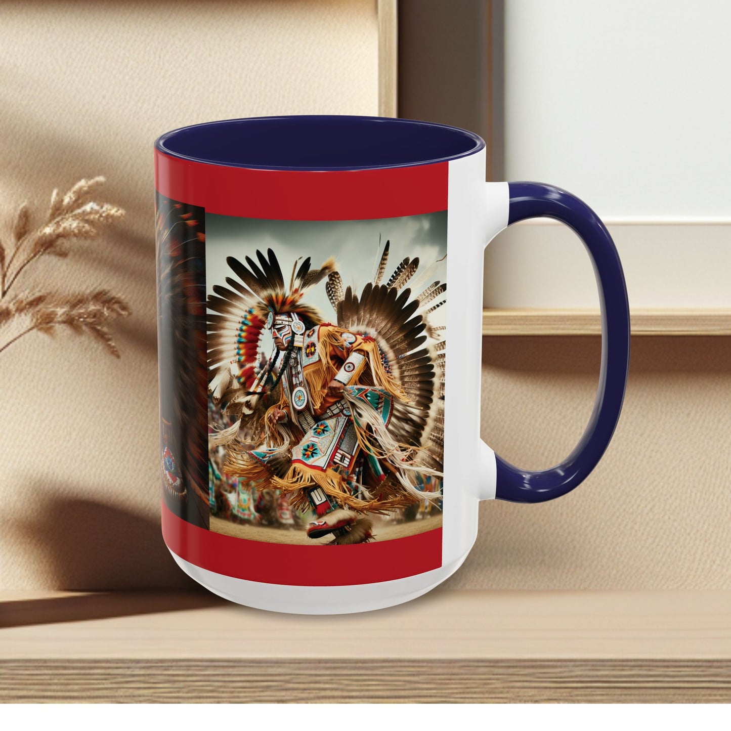 Mug- Native Dancer - Coffee Mug (11 oz, 15 oz) (AOP)