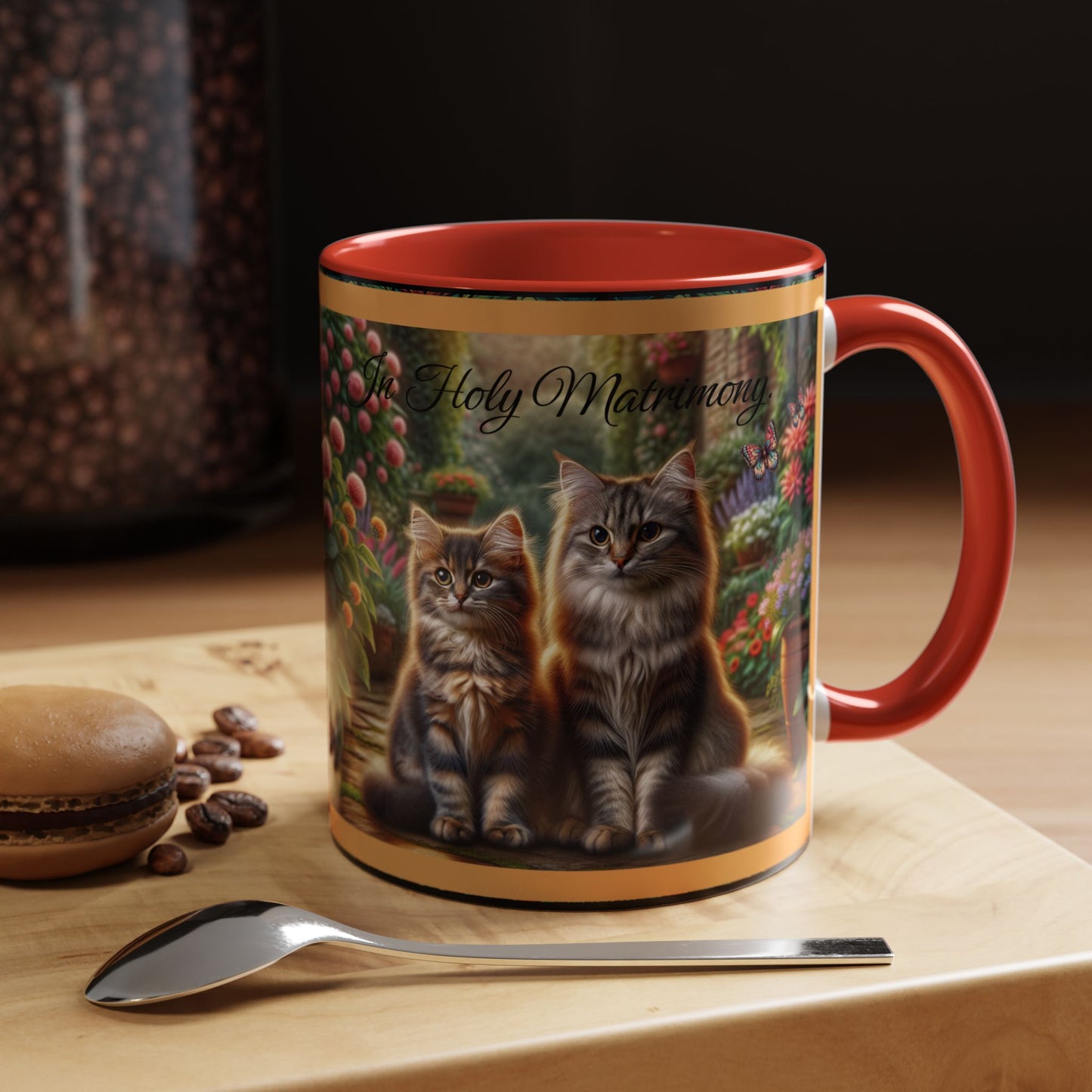 Coffee Mug Cat Wedding