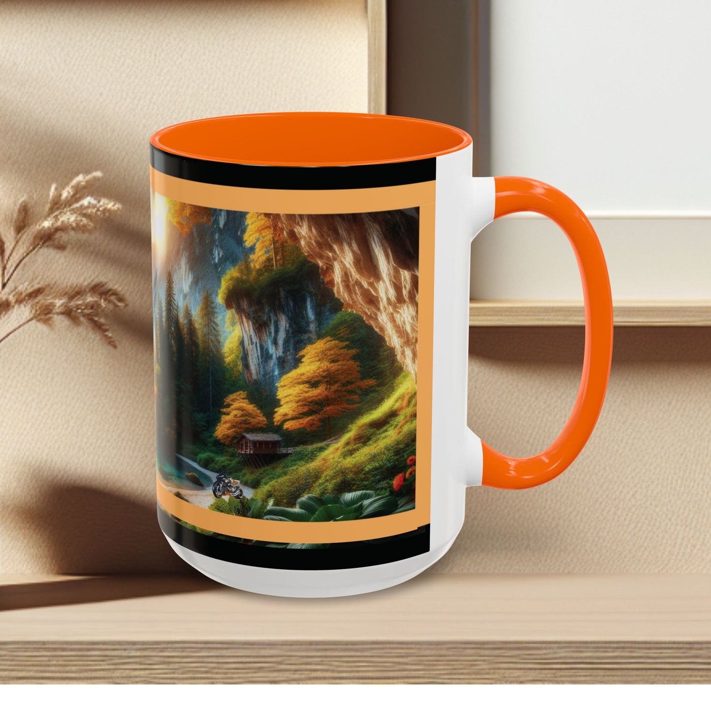 Mug: By the River-Accent Coffee Mug (11oz, 15oz)