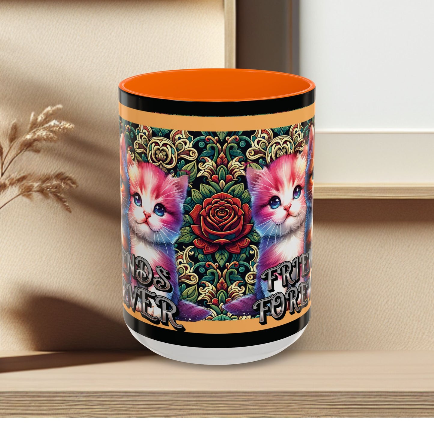 Coffee Mug Kittens Friends Forever