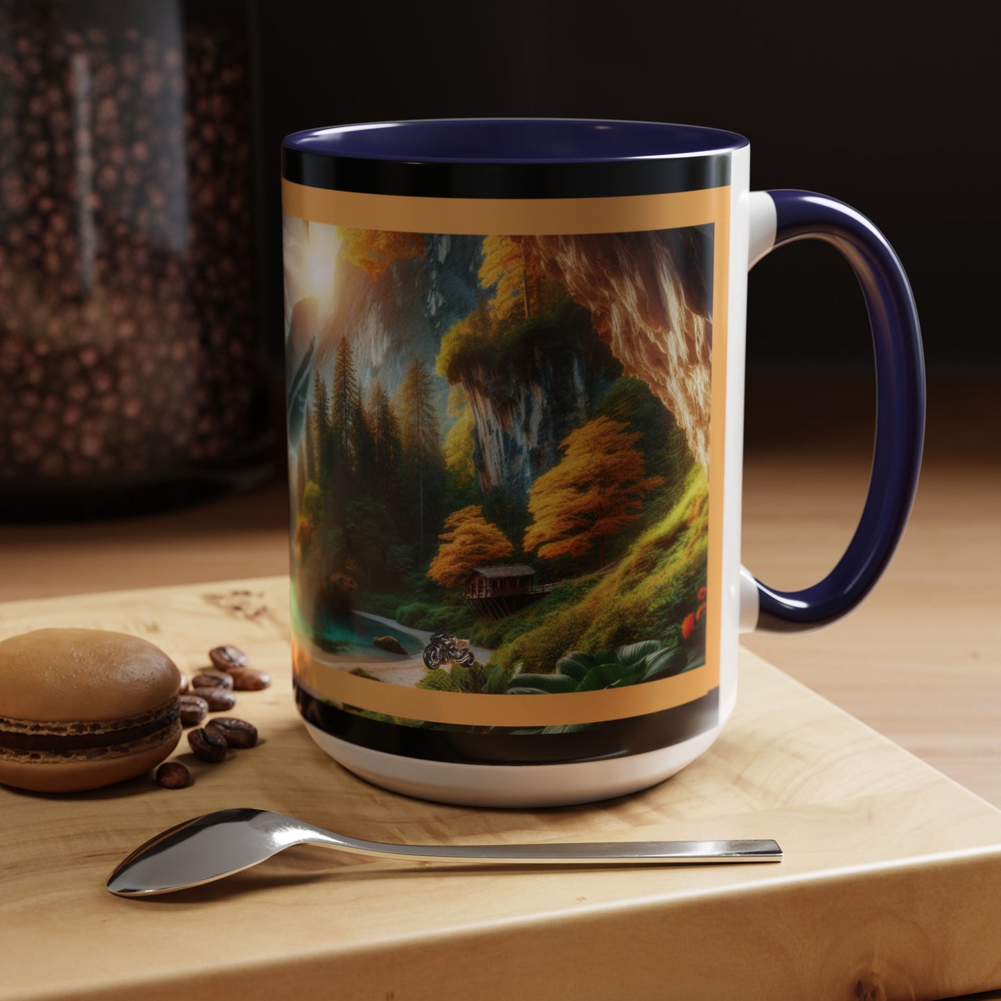 Mug: By the River-Accent Coffee Mug (11oz, 15oz)
