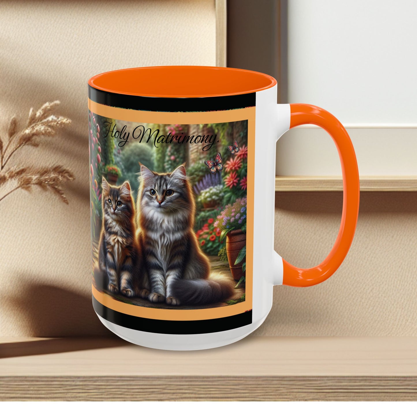 Coffee Mug Cat Wedding