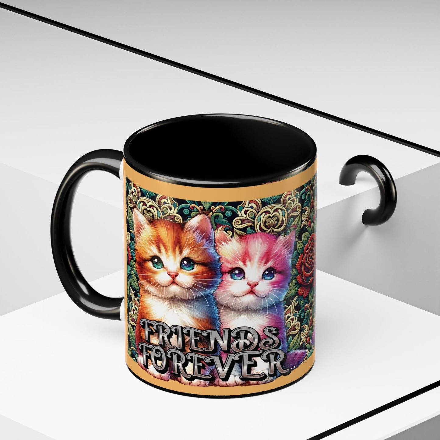 Coffee Mug Kittens Friends Forever