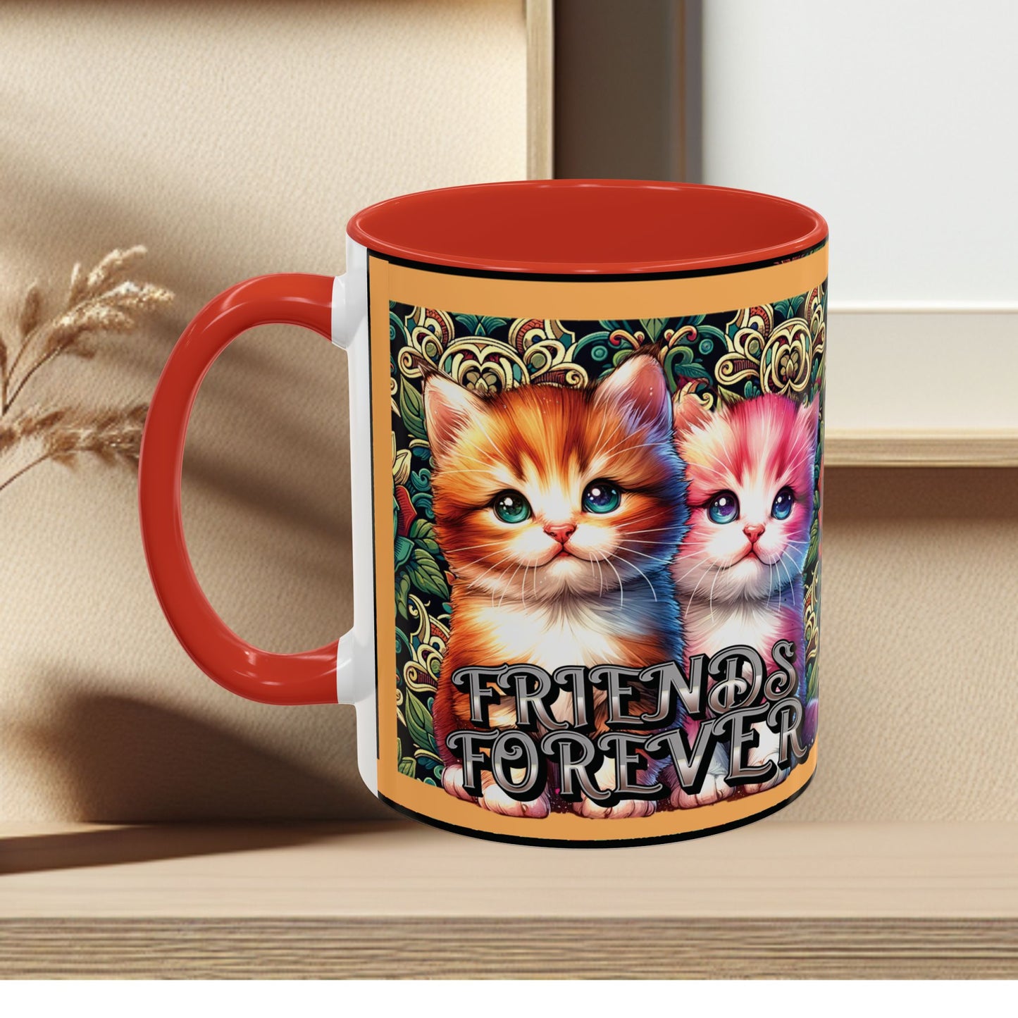 Coffee Mug Kittens Friends Forever
