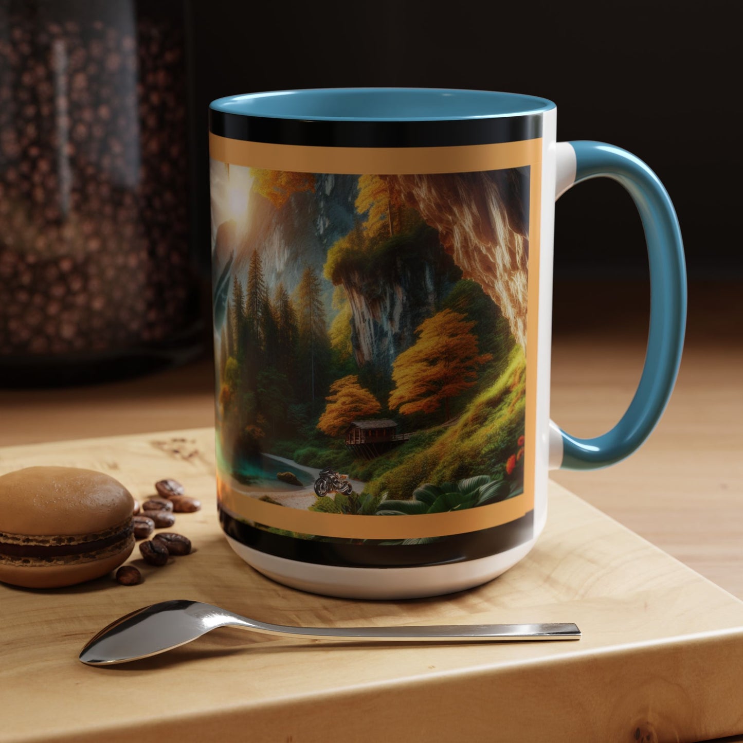 Mug: By the River-Accent Coffee Mug (11oz, 15oz)