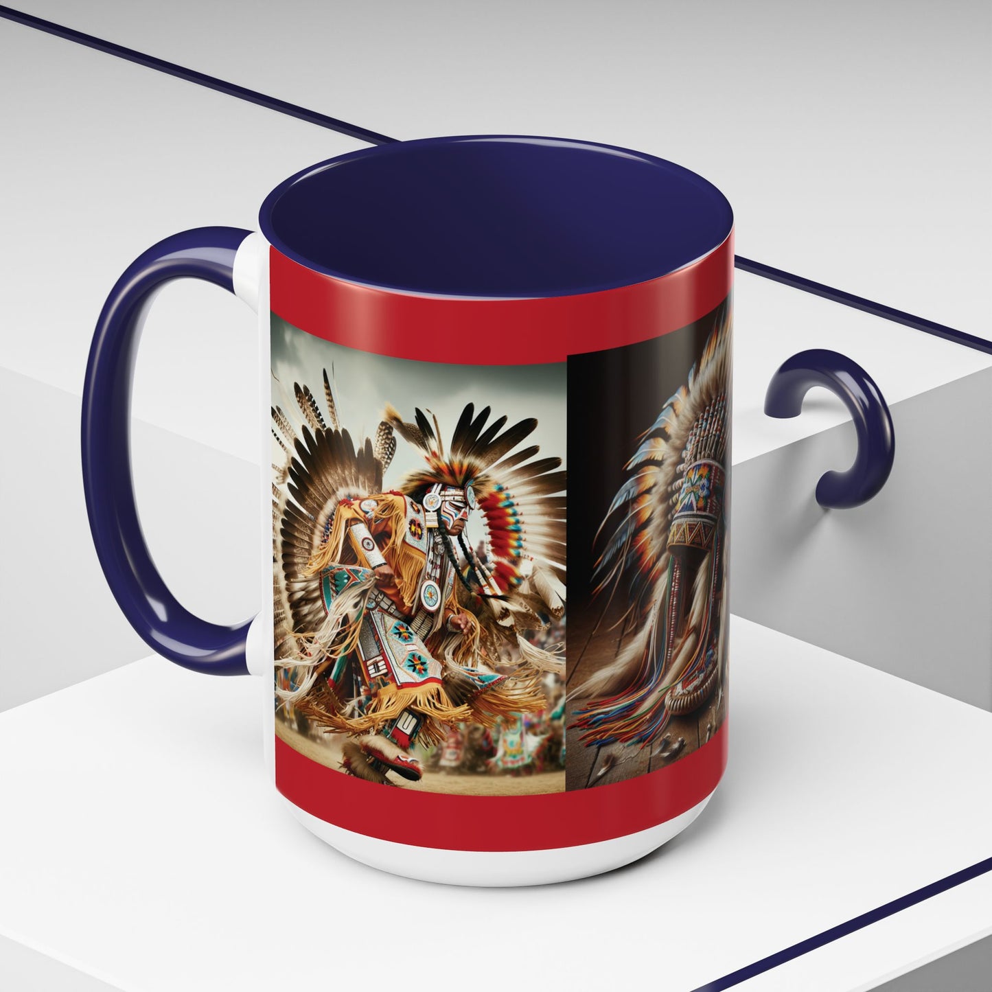 Mug- Native Dancer - Coffee Mug (11 oz, 15 oz) (AOP)