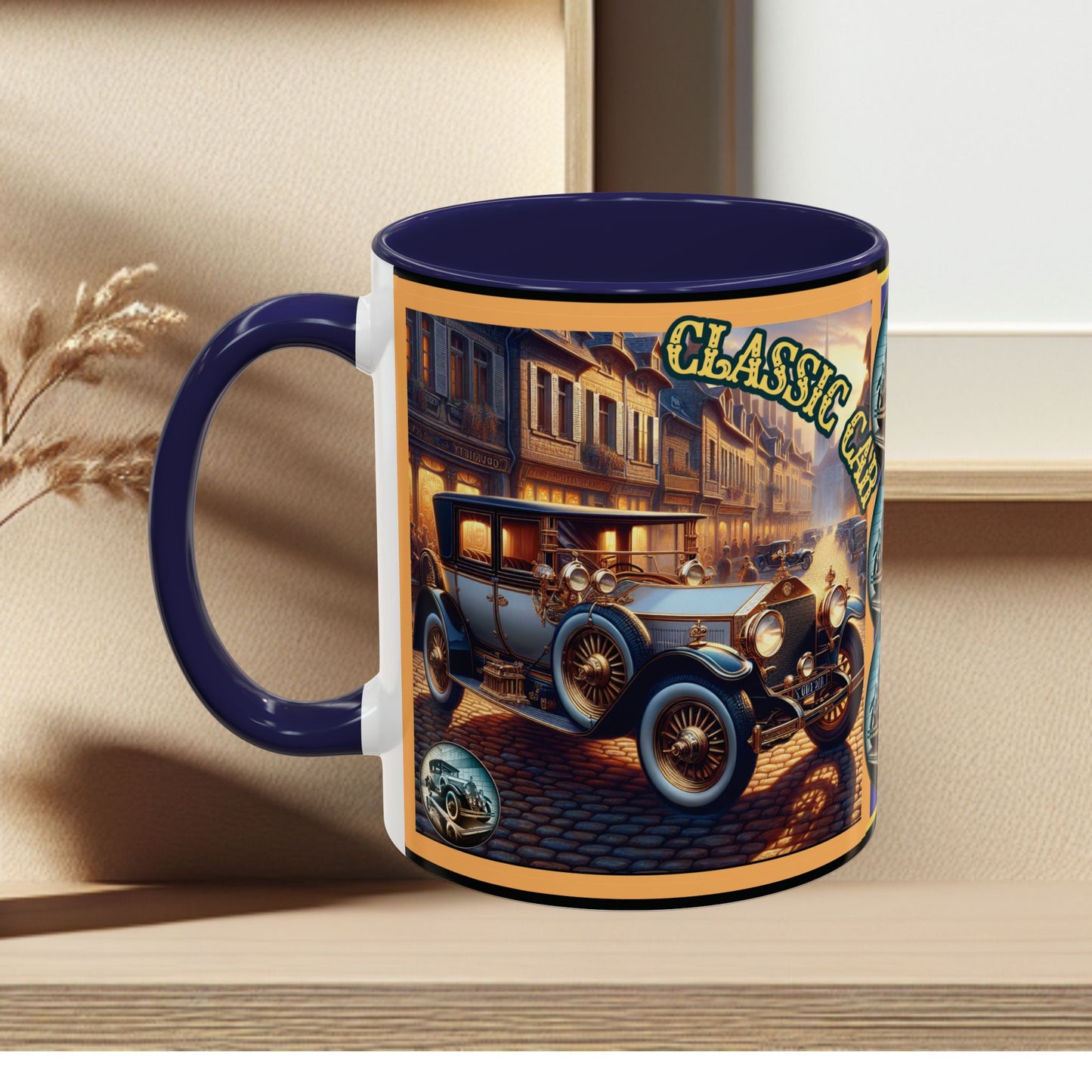 Mug-Blue Classic Car - Accent Coffee Mug (11oz, 15oz)