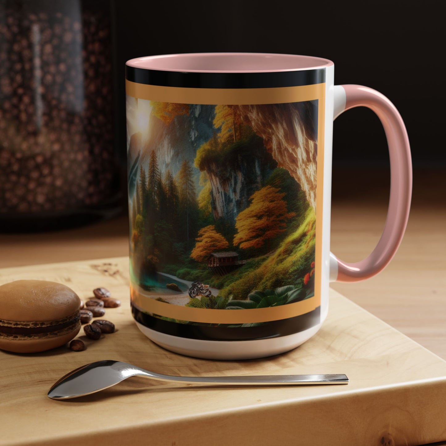 Mug: By the River-Accent Coffee Mug (11oz, 15oz)