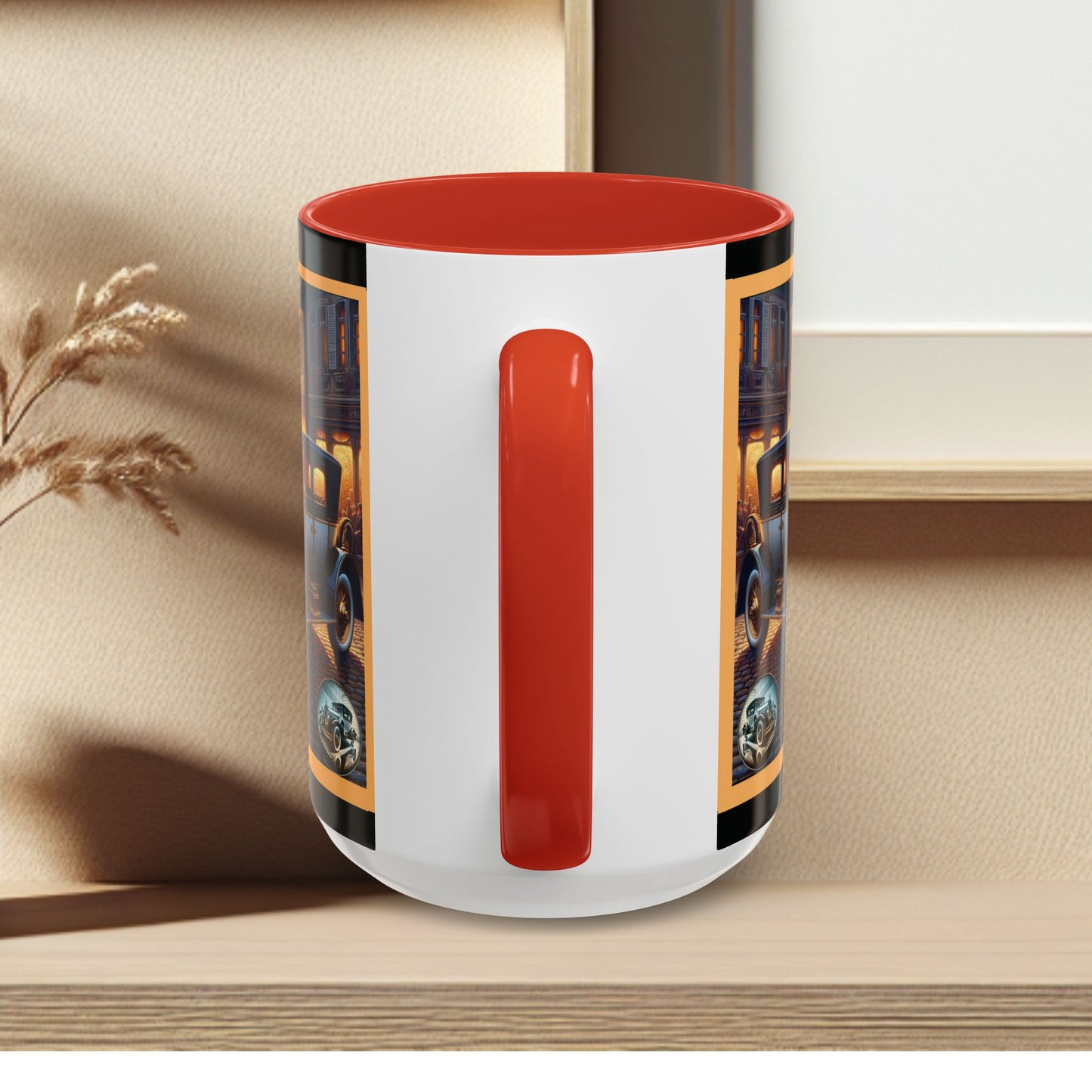 Mug-Blue Classic Car - Accent Coffee Mug (11oz, 15oz)