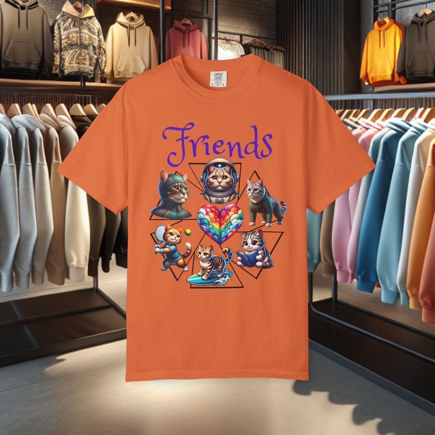 Cat Friends T-Shirt - Cat Lover's Gift