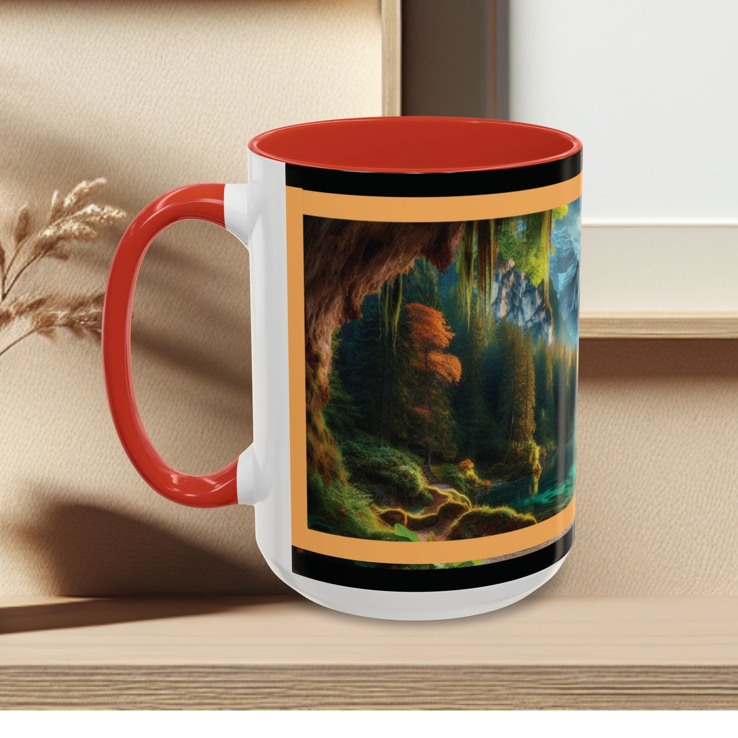 Mug: By the River-Accent Coffee Mug (11oz, 15oz)
