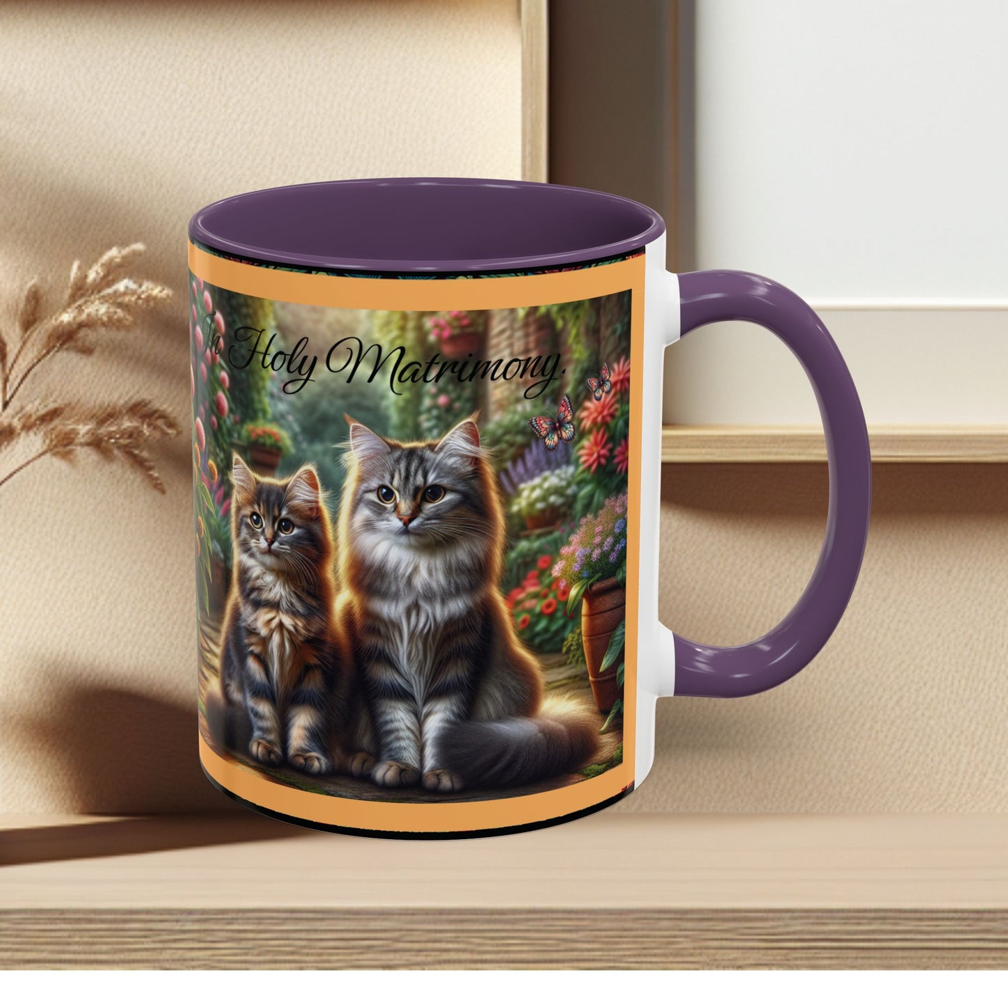 Coffee Mug Cat Wedding
