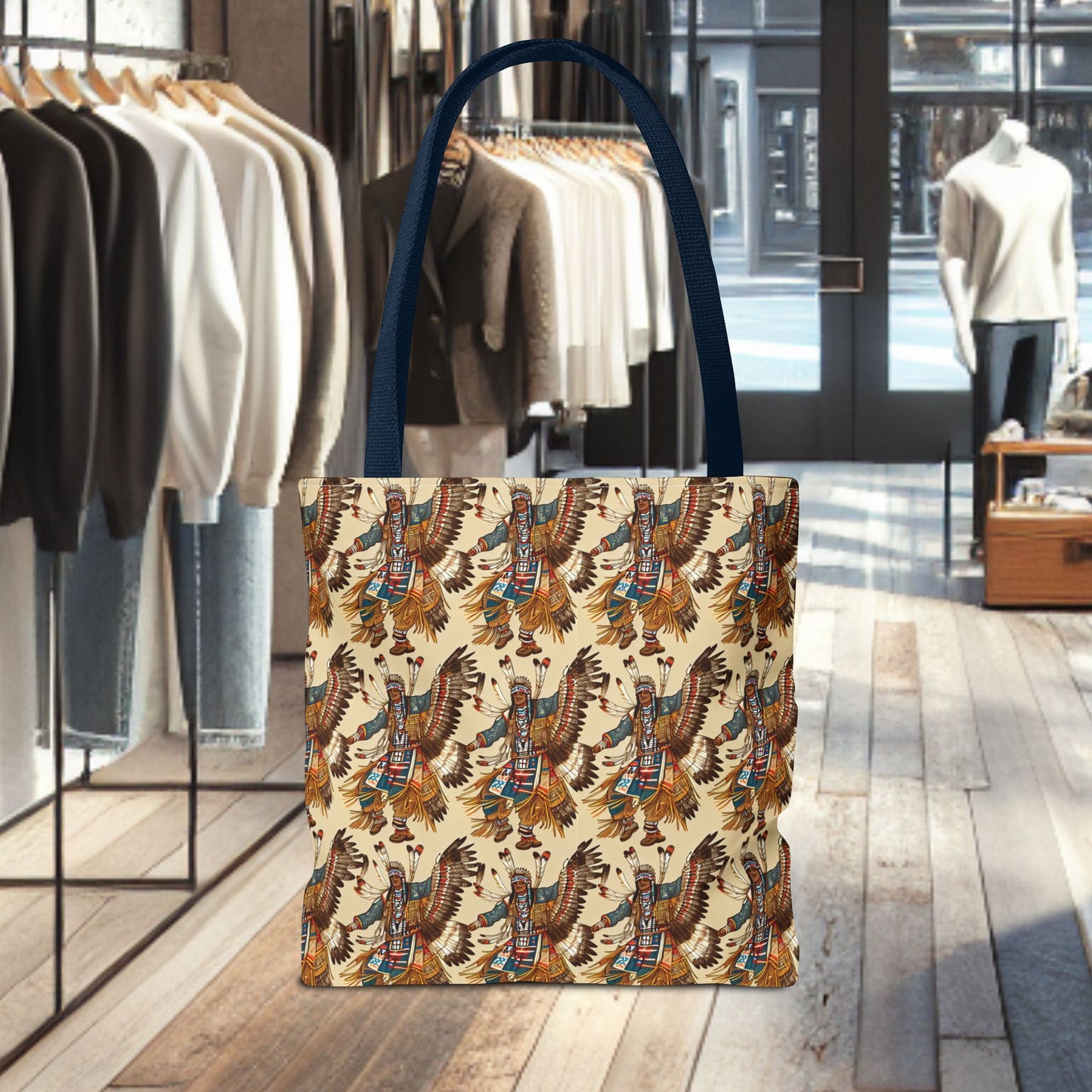 Tote Bag-Native Pow-Wow Dancers -Tote Bag (AOP)