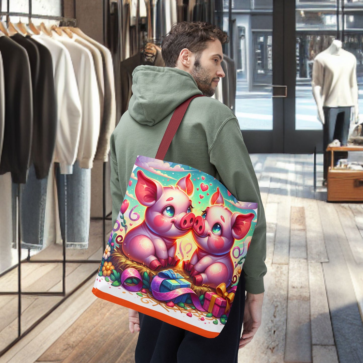 Pig Tote Bag - Perfect for Animal Lovers and Gift Giving
