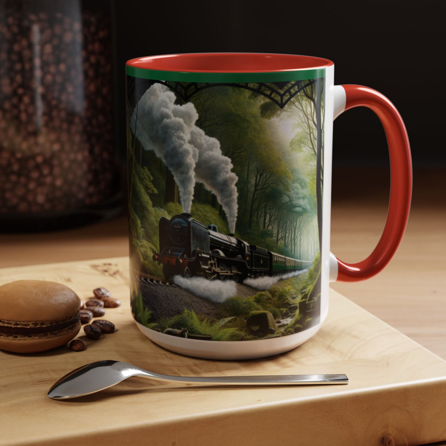 Mug - Jungle Train - Accent Coffee Mug (11oz, 15oz) (AOP)