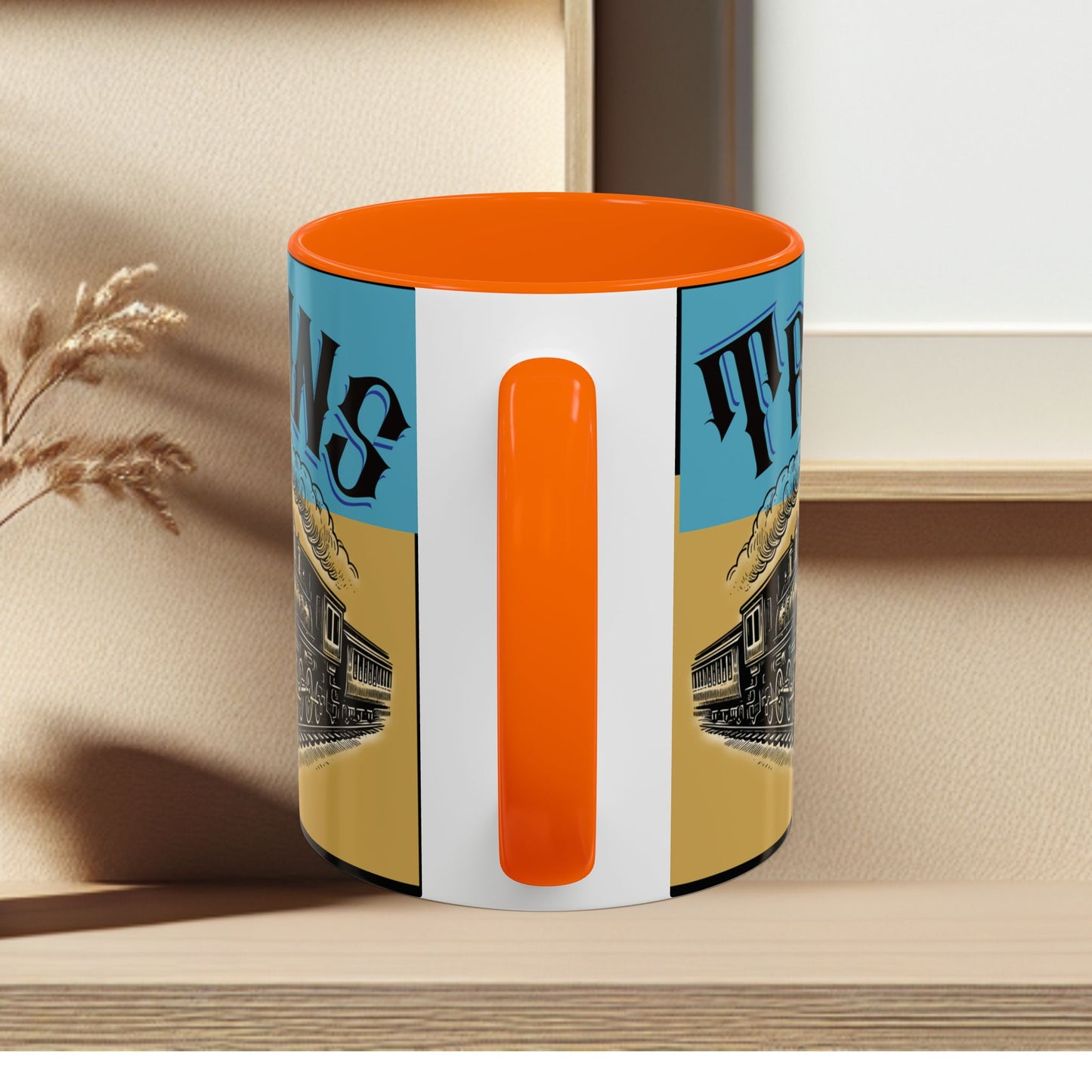 Mug-Trains Accent Coffee Mug