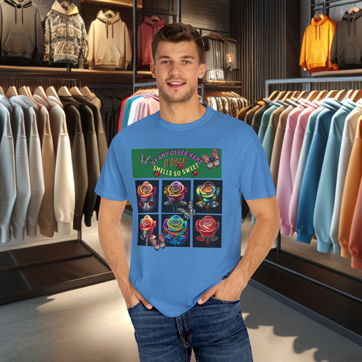 Rose by any other Name T-Shirt - Colorful Floral Design for Nature Lovers