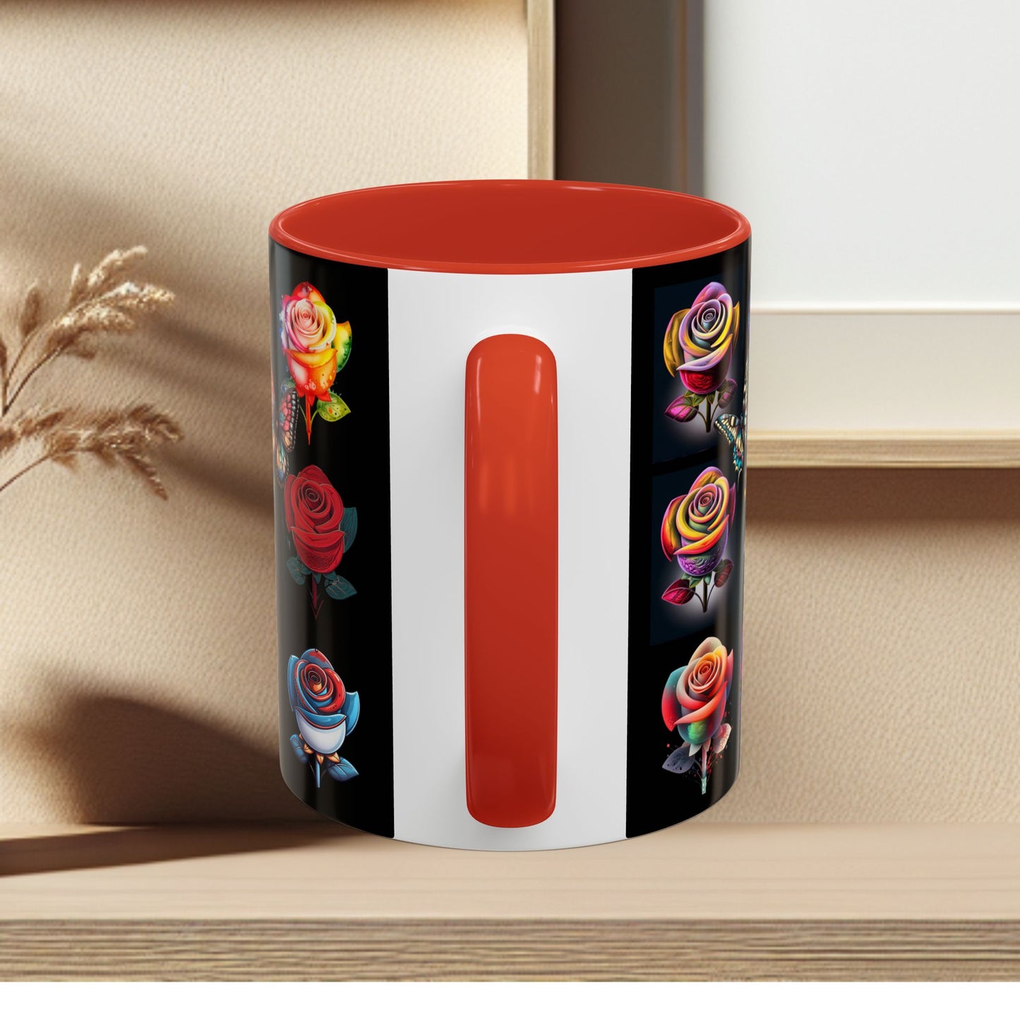 Floral Accent Mug - Perfect Gift for Garden Lovers