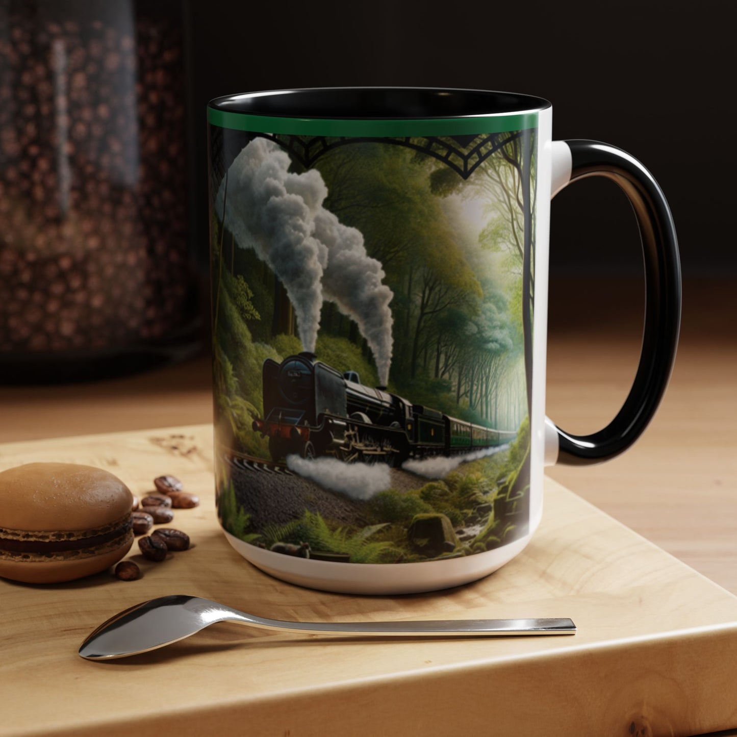 Mug - Jungle Train - Accent Coffee Mug (11oz, 15oz) (AOP)