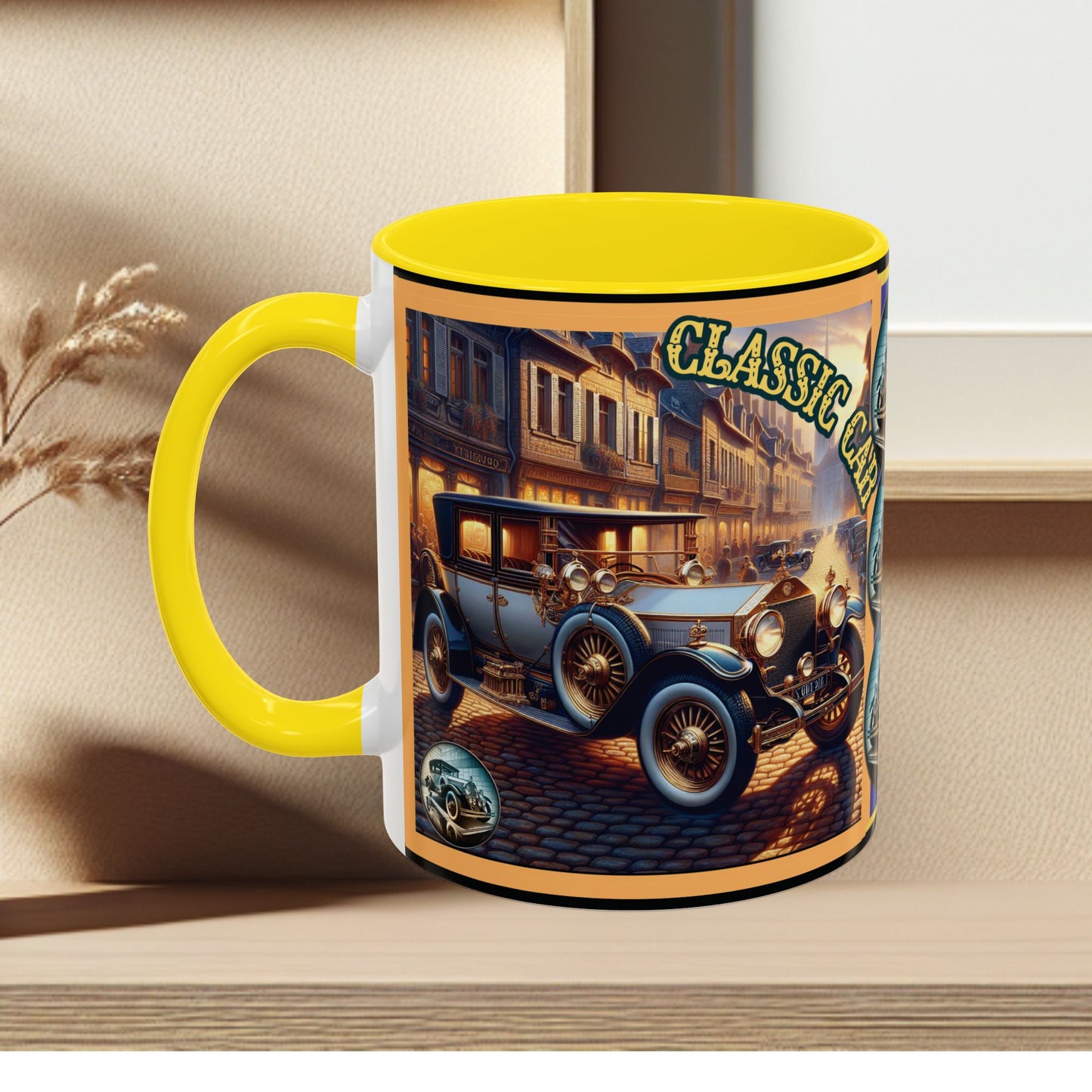 Mug-Blue Classic Car - Accent Coffee Mug (11oz, 15oz)