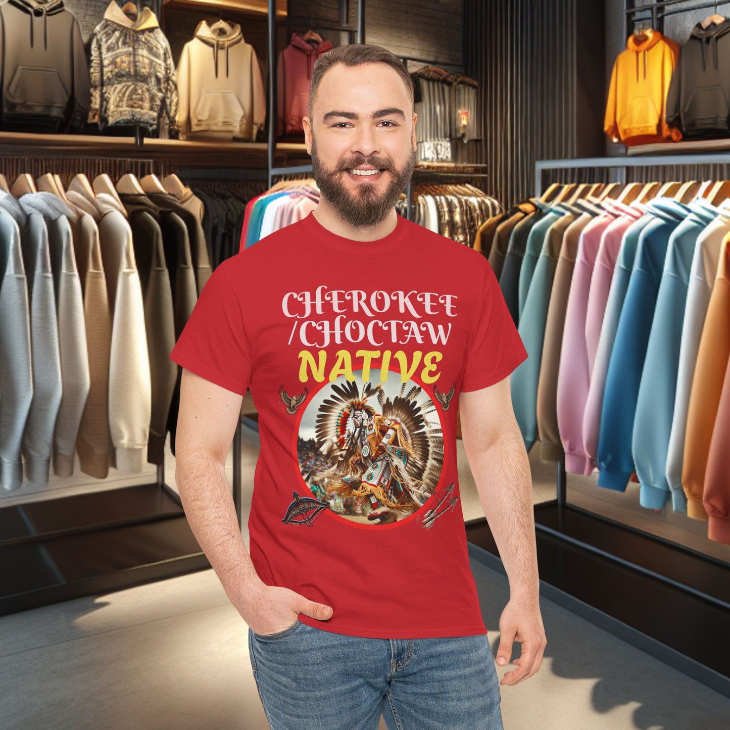Cherokee / Choctaw Native- Heavy Cotton Tee