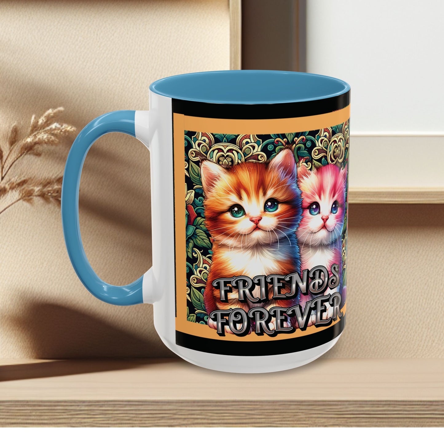 Coffee Mug Kittens Friends Forever