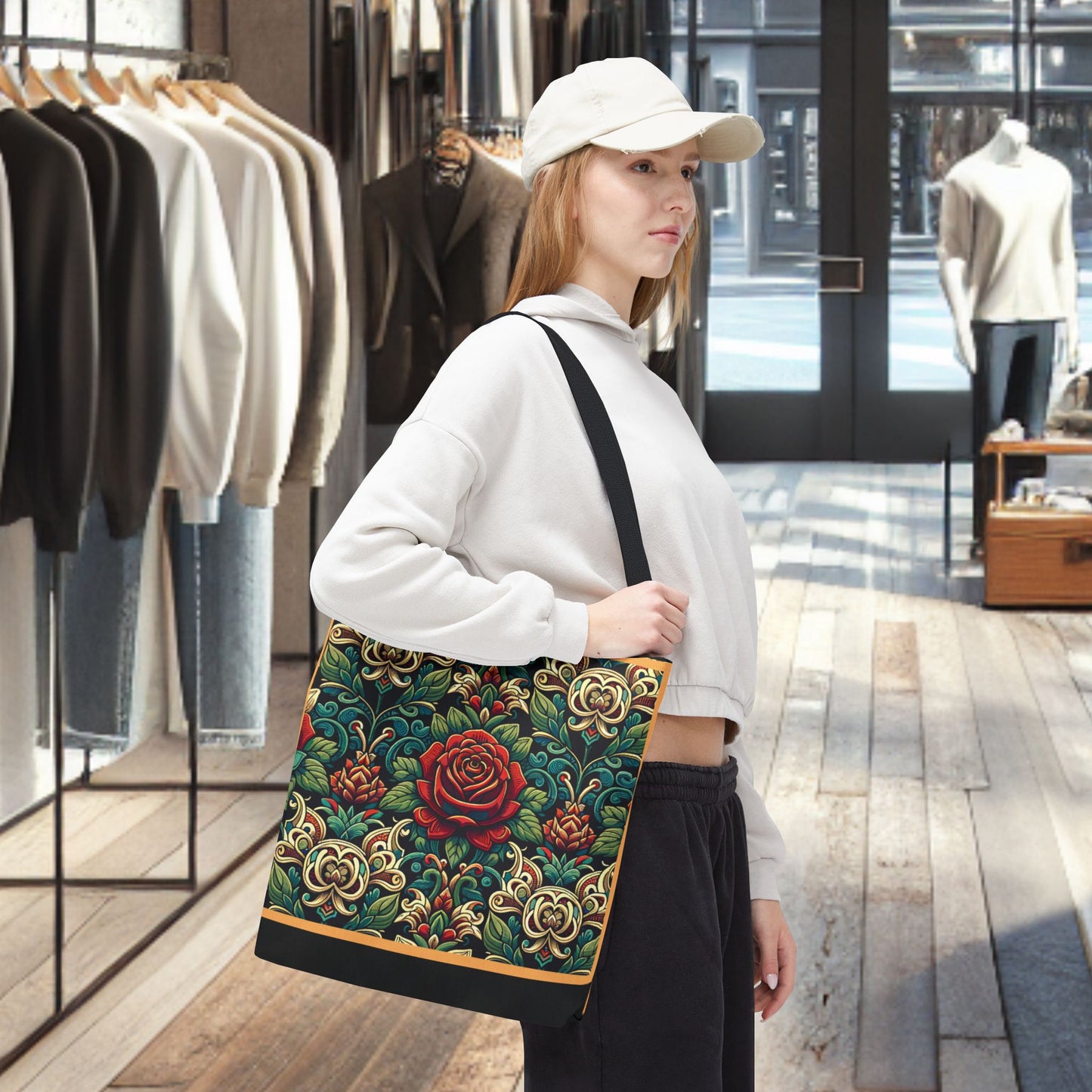 Tote Bag-Rose Garden -Tote Bag