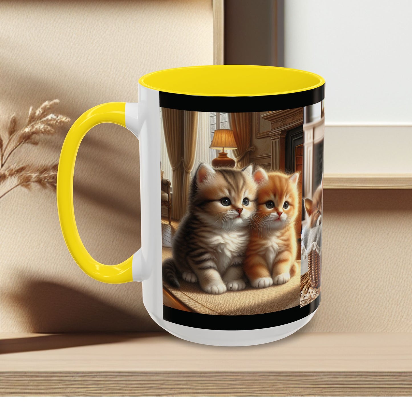 Mug- Kittens - Accent Coffee Mug (11oz, 15oz) (AOP)