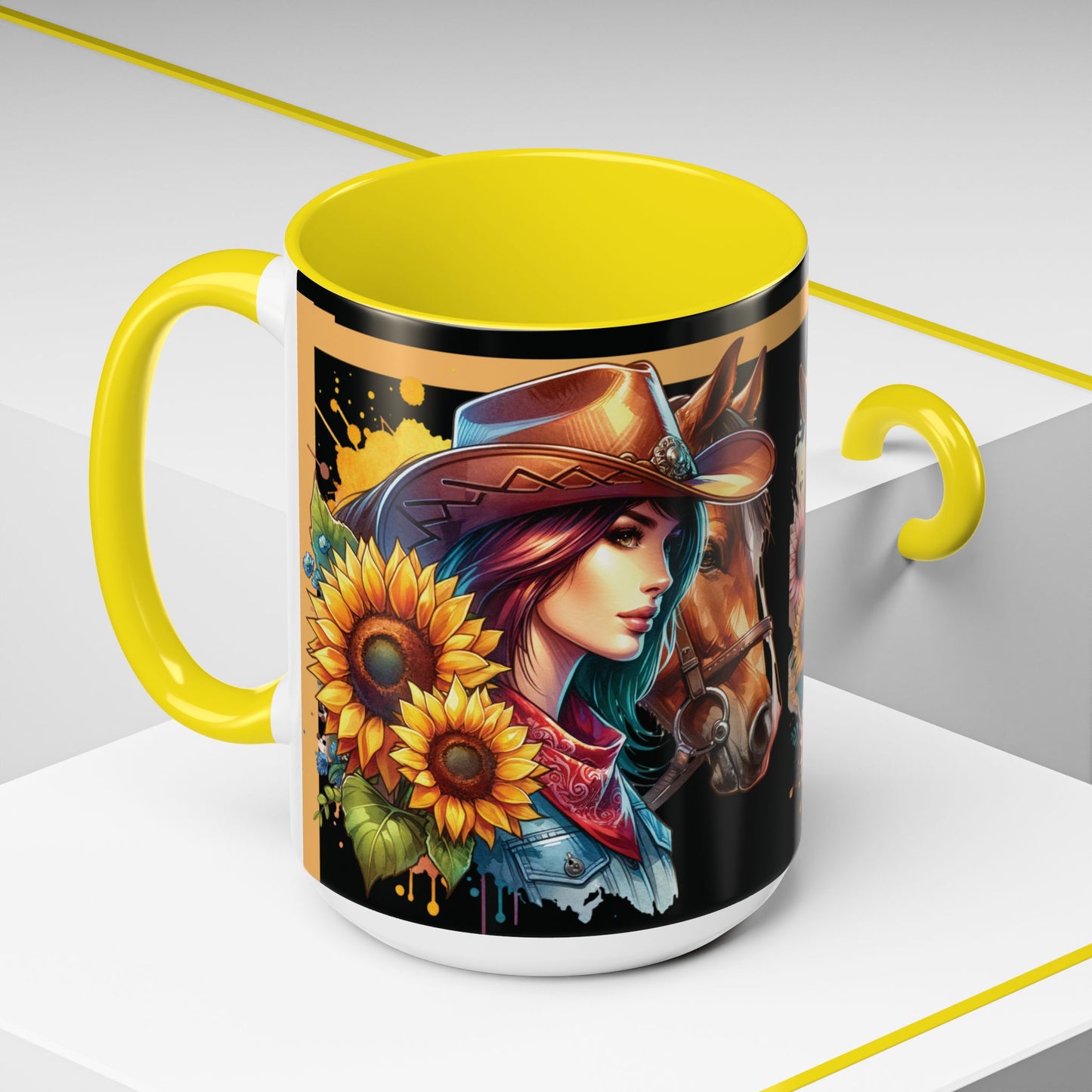 Coffee Mug Cowgirls and they're Horses