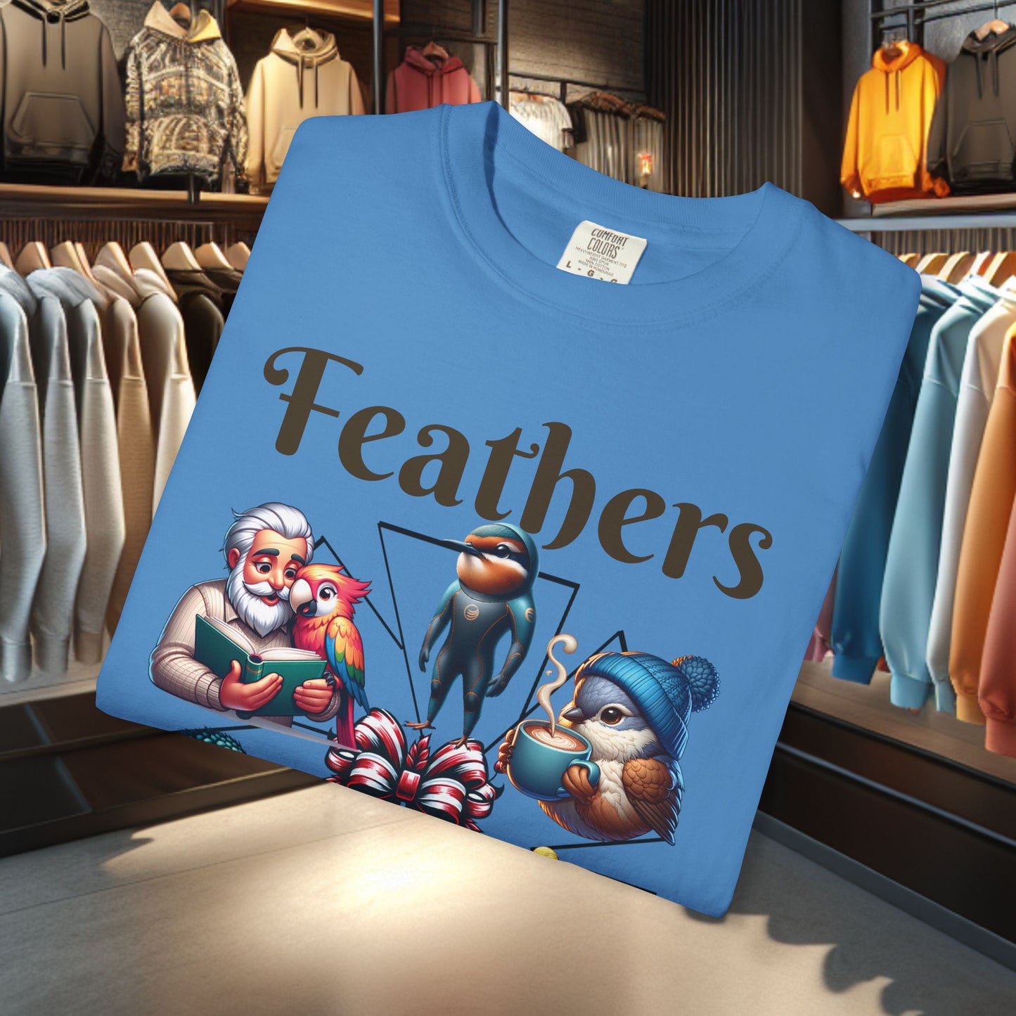 Boho Feathers T-shirt - Bird Lover's Garment
