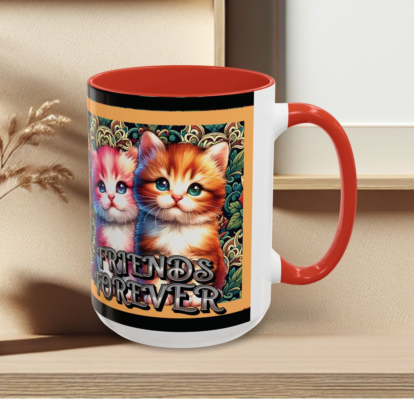 Coffee Mug Kittens Friends Forever