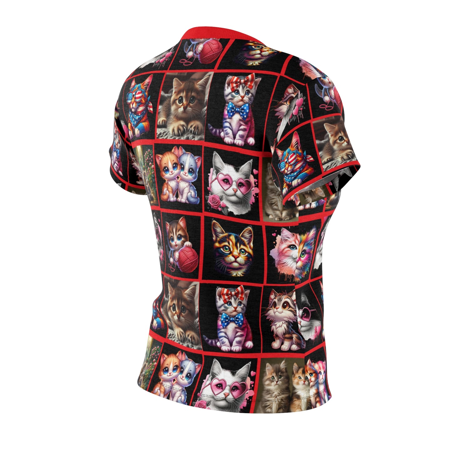 Cats Meow - Red Graphic Tee for Women