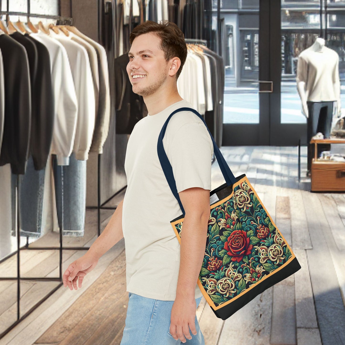 Tote Bag-Rose Garden -Tote Bag