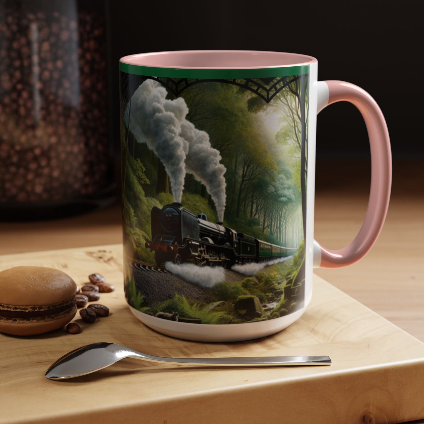Mug - Jungle Train - Accent Coffee Mug (11oz, 15oz) (AOP)