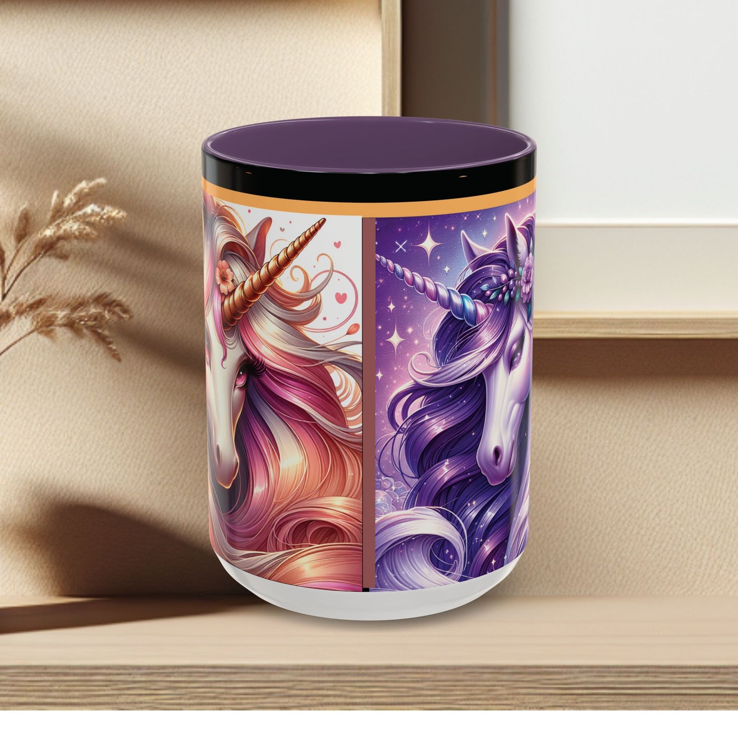 Mug Coffee Unicorns Night and Day - 11oz, 15oz