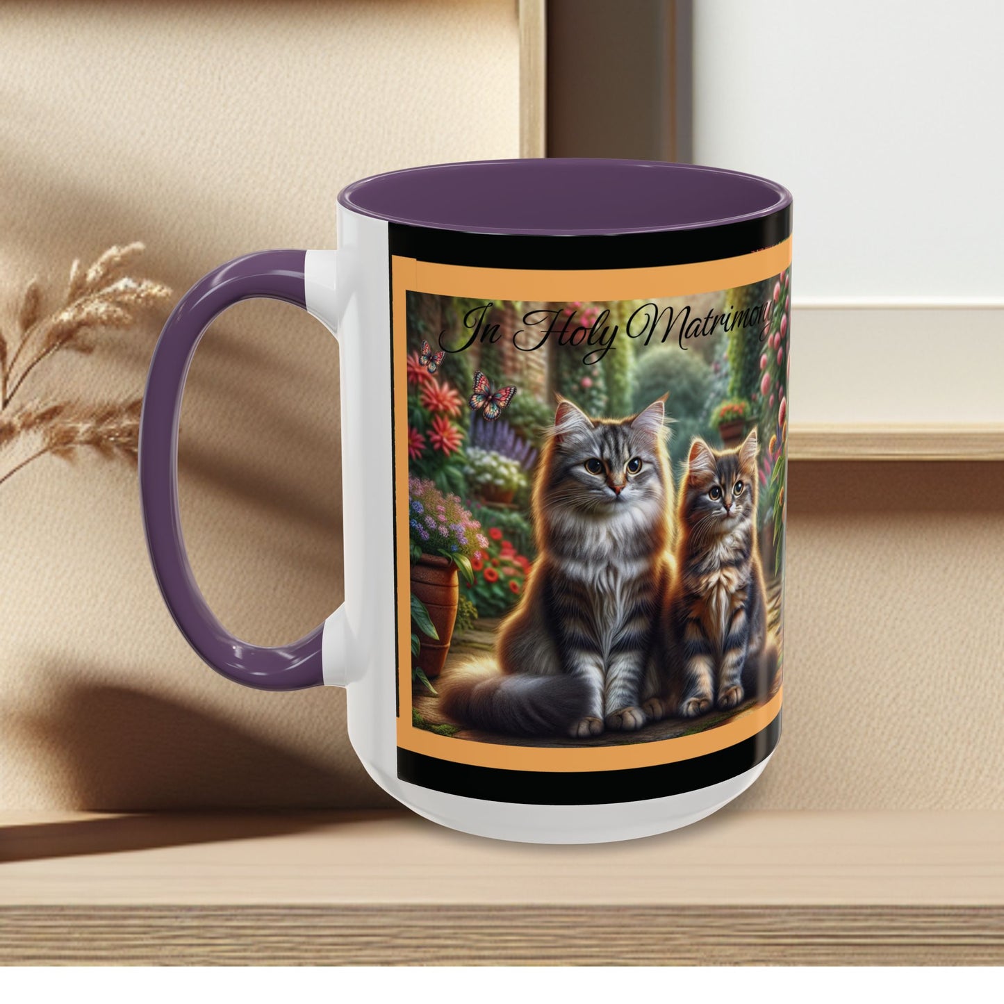 Coffee Mug Cat Wedding