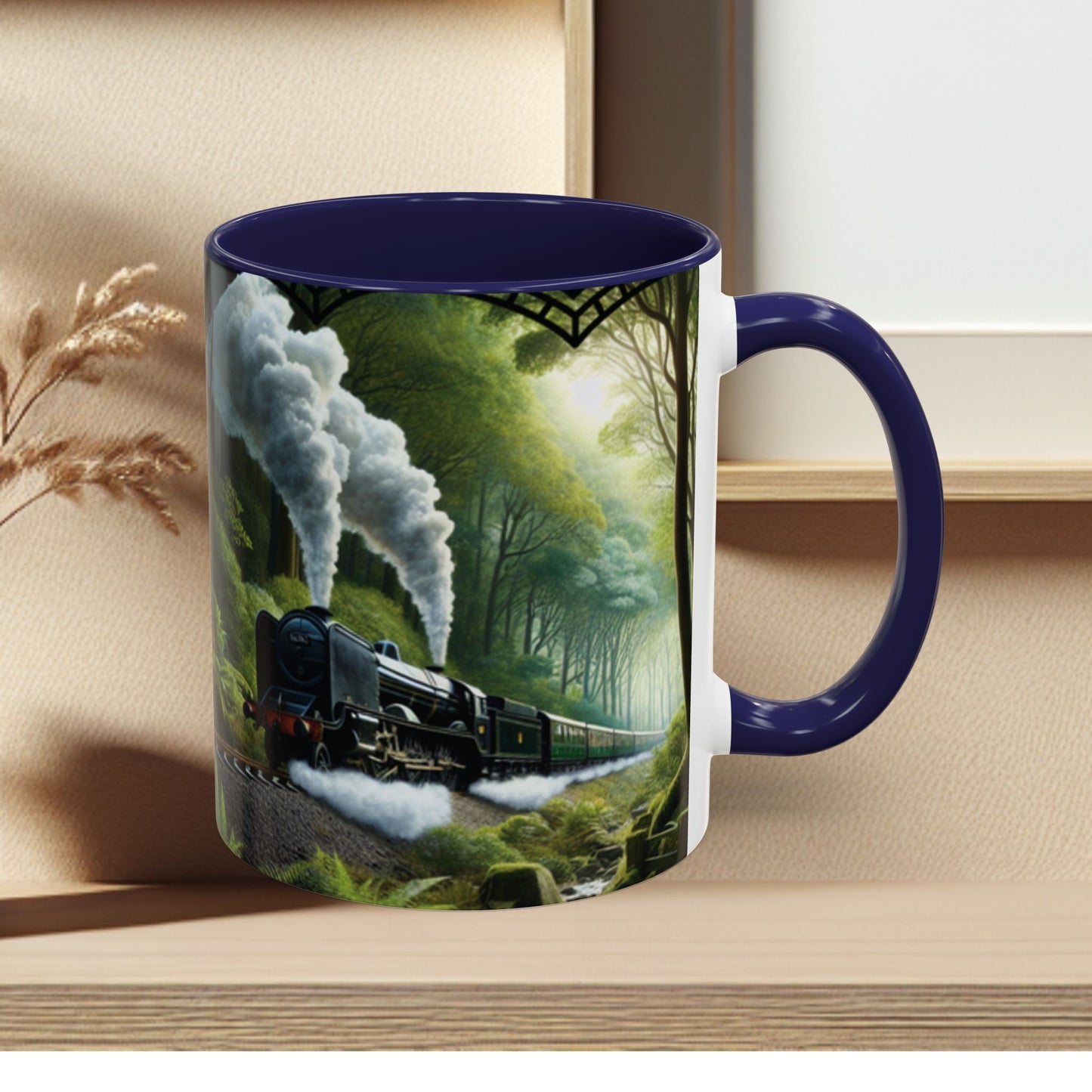 Mug - Jungle Train - Accent Coffee Mug (11oz, 15oz) (AOP)