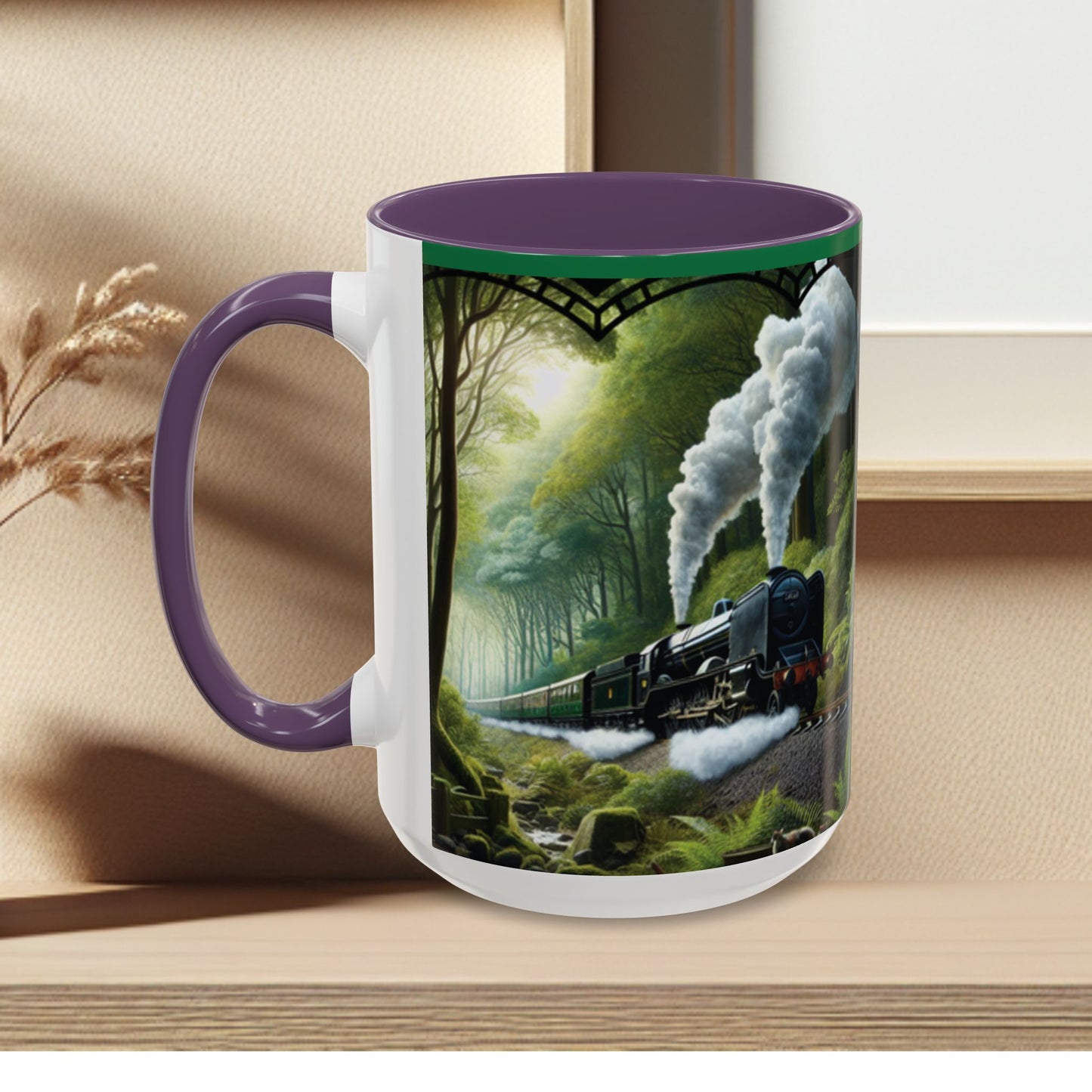 Mug - Jungle Train - Accent Coffee Mug (11oz, 15oz) (AOP)