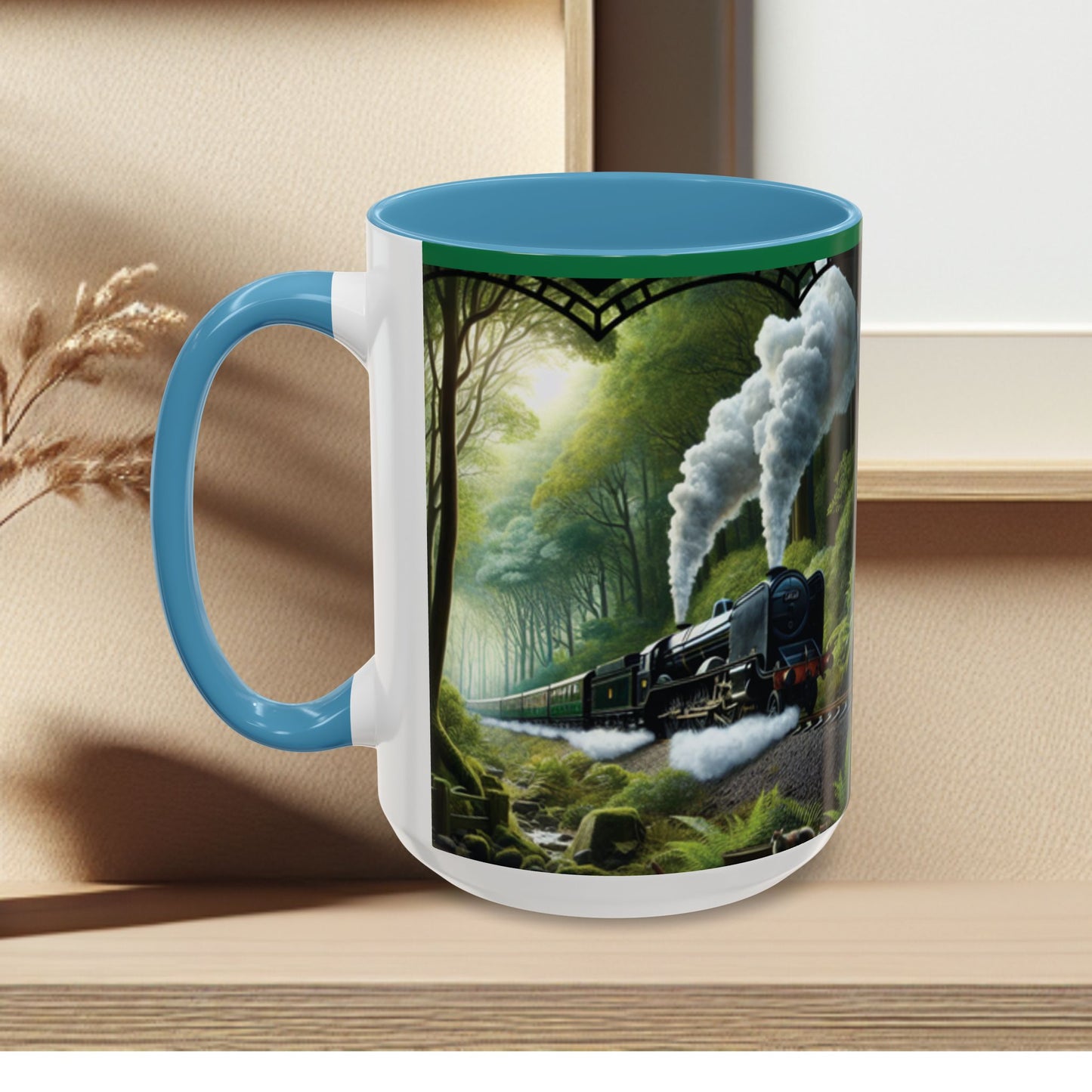 Mug - Jungle Train - Accent Coffee Mug (11oz, 15oz) (AOP)