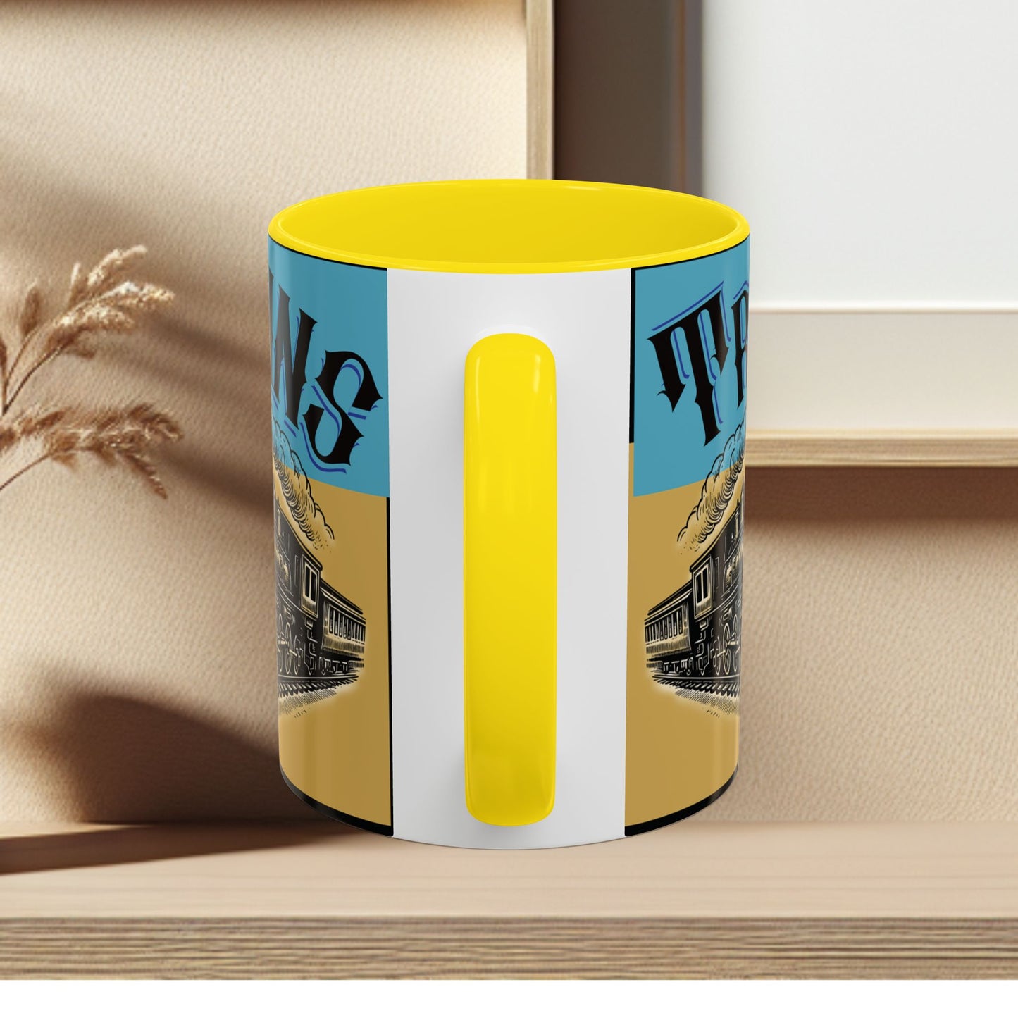 Mug-Trains Accent Coffee Mug