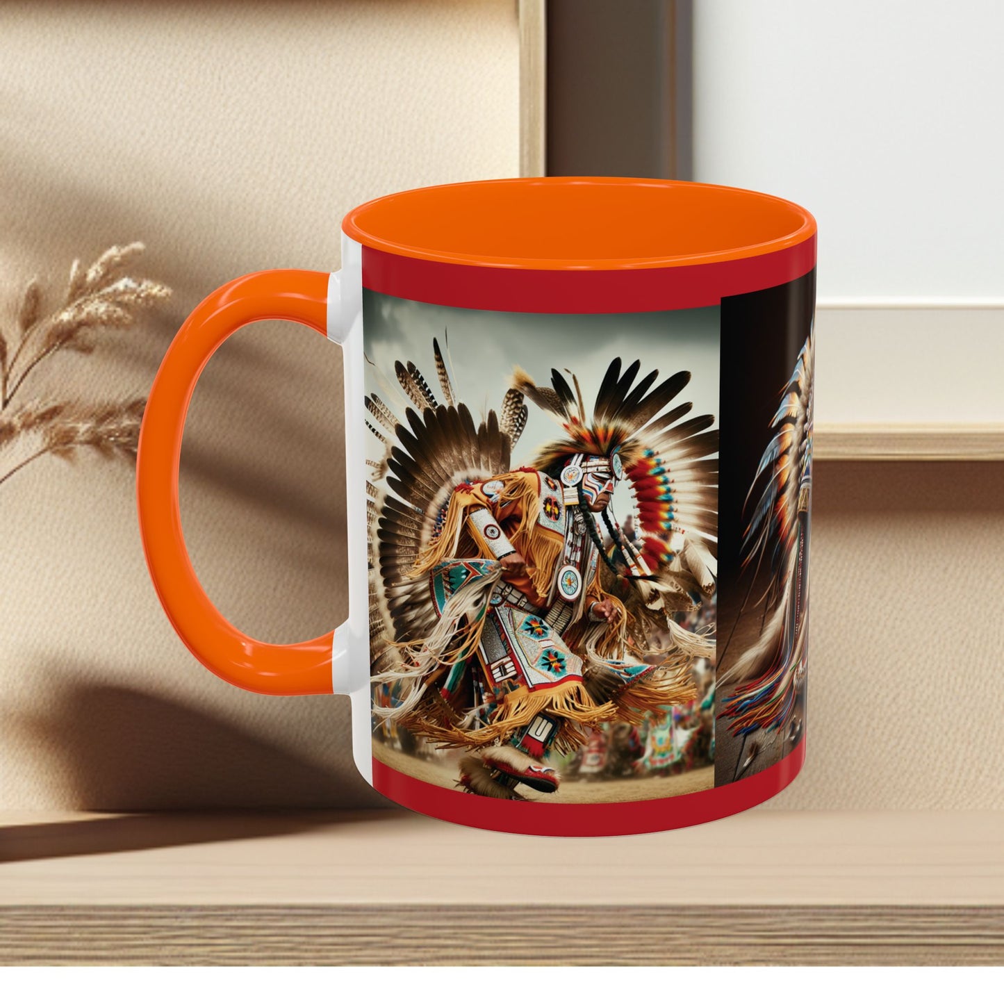Mug- Native Dancer - Coffee Mug (11 oz, 15 oz) (AOP)