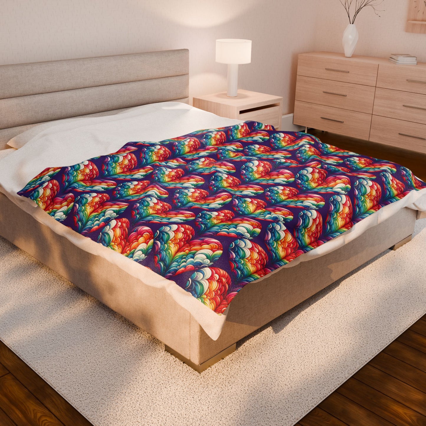 Velveteen Plush Blanket - Harts in the Sky